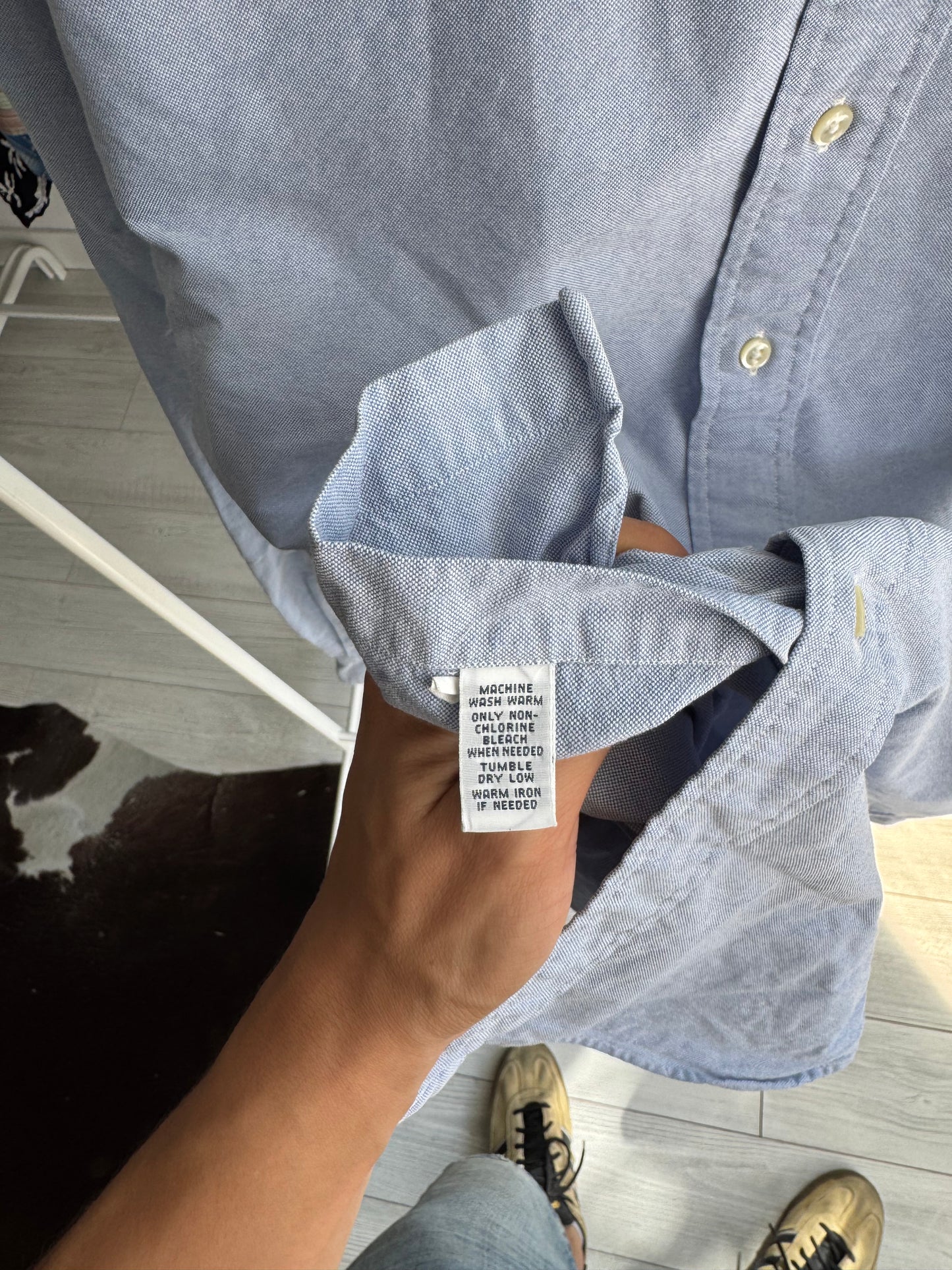 🐴 Cămașă Albastră Polo Ralph Lauren Vintage – XL Bărbați