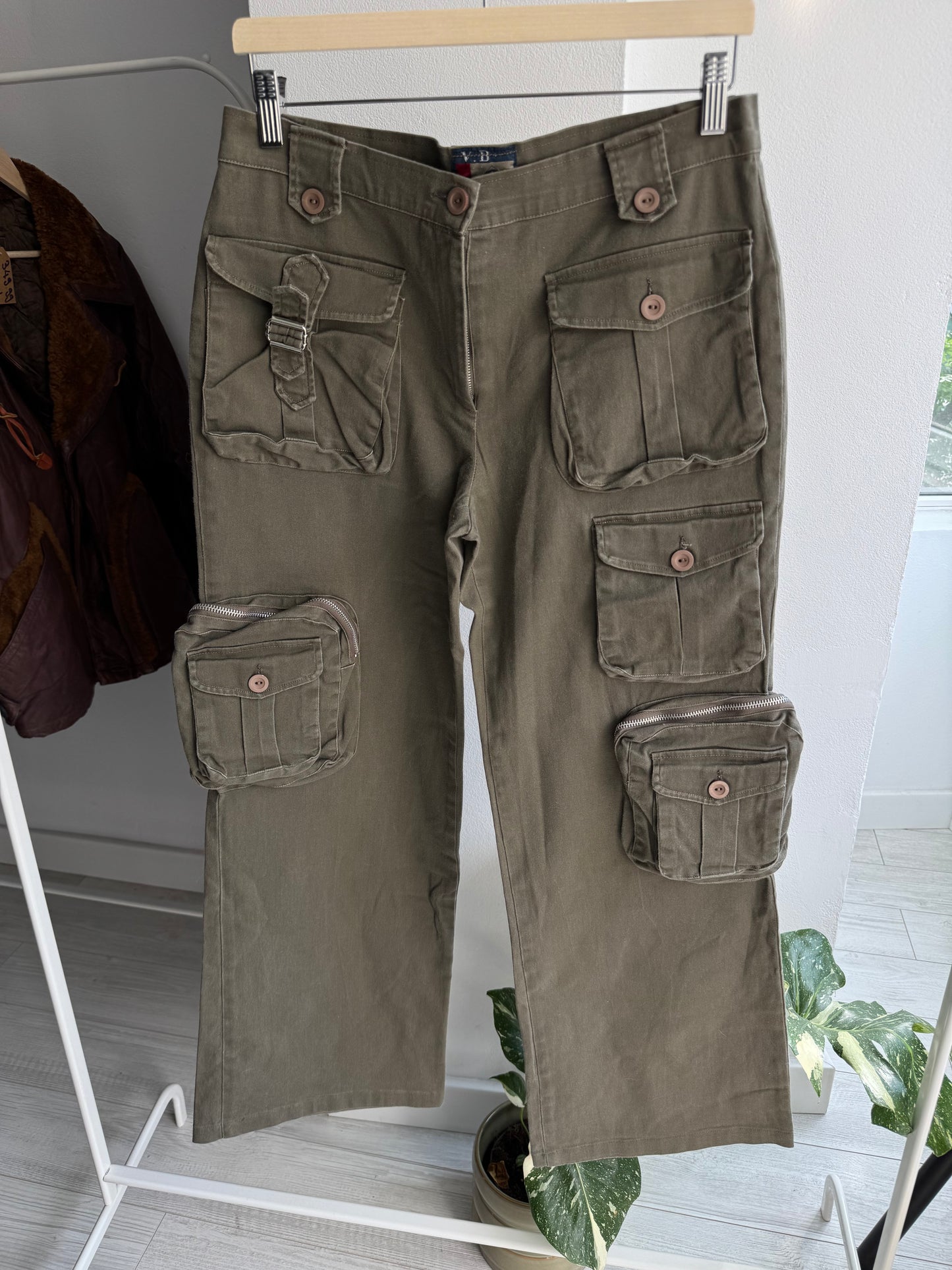 🪖 Pantaloni Y2K Cargo – XL Damă