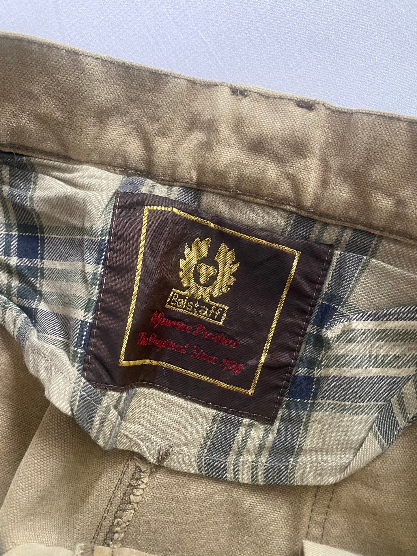 90’s Belstaff Cargo Pants – Rugged & Repaired – Made in Italy – Size 54