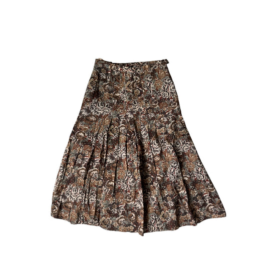 🪵 Fustă Vintage Floral Printed – EU 34 (XS Damă)