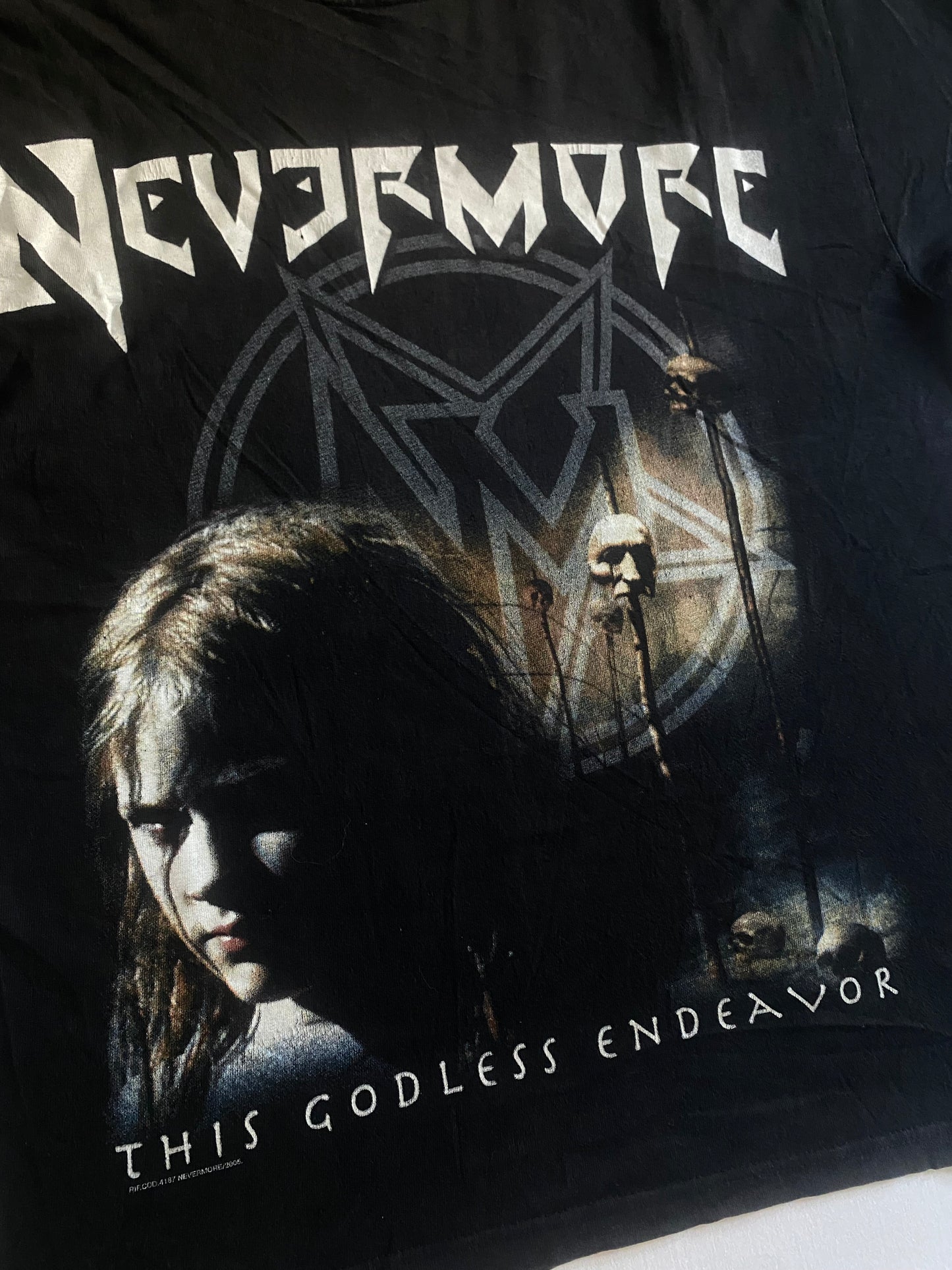 2005 Nevermore This Godless Endeavor Album Band Tee