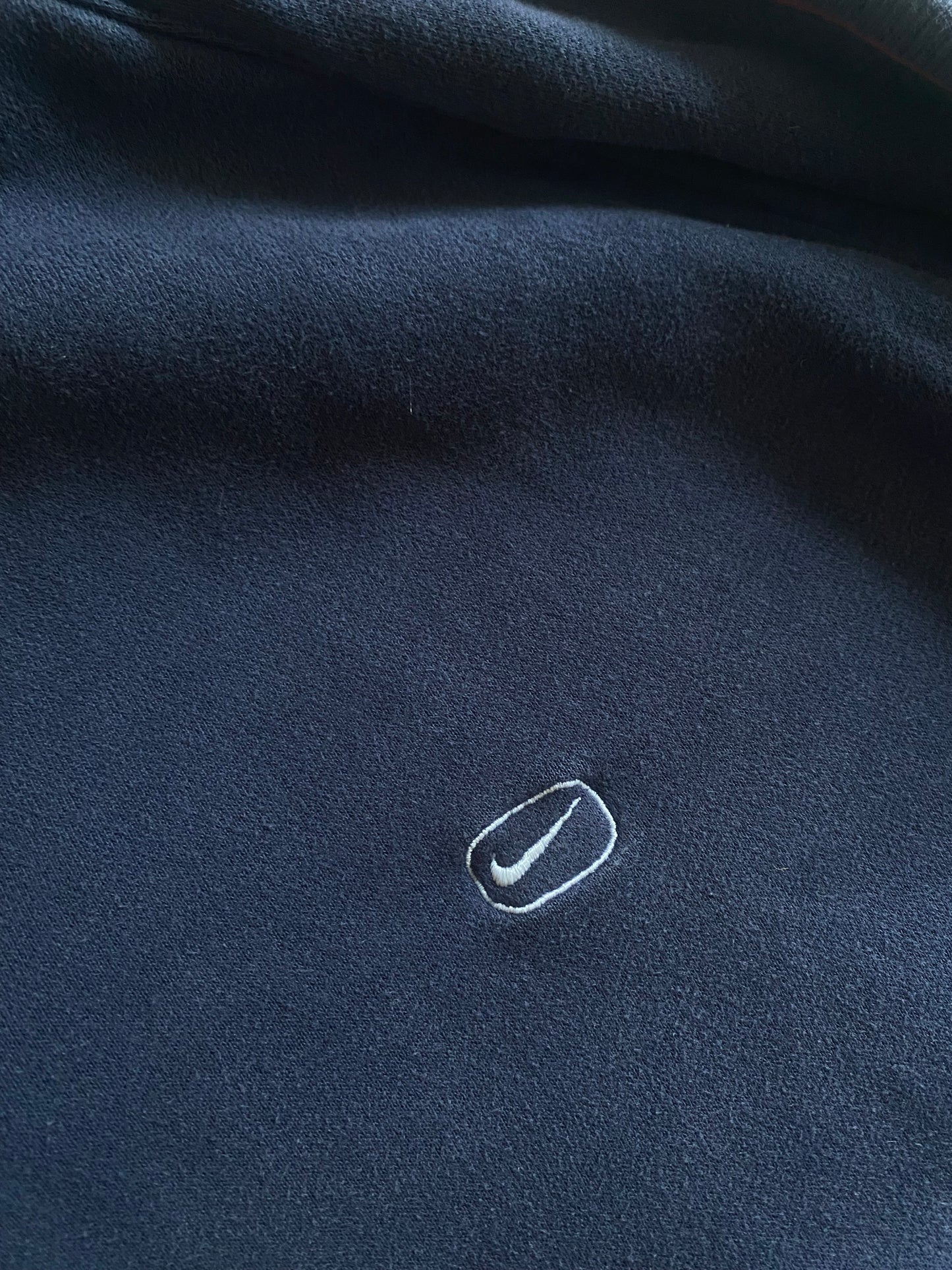 Quarter Zip Vintage Nike – Washed Navy – Mărime XL
