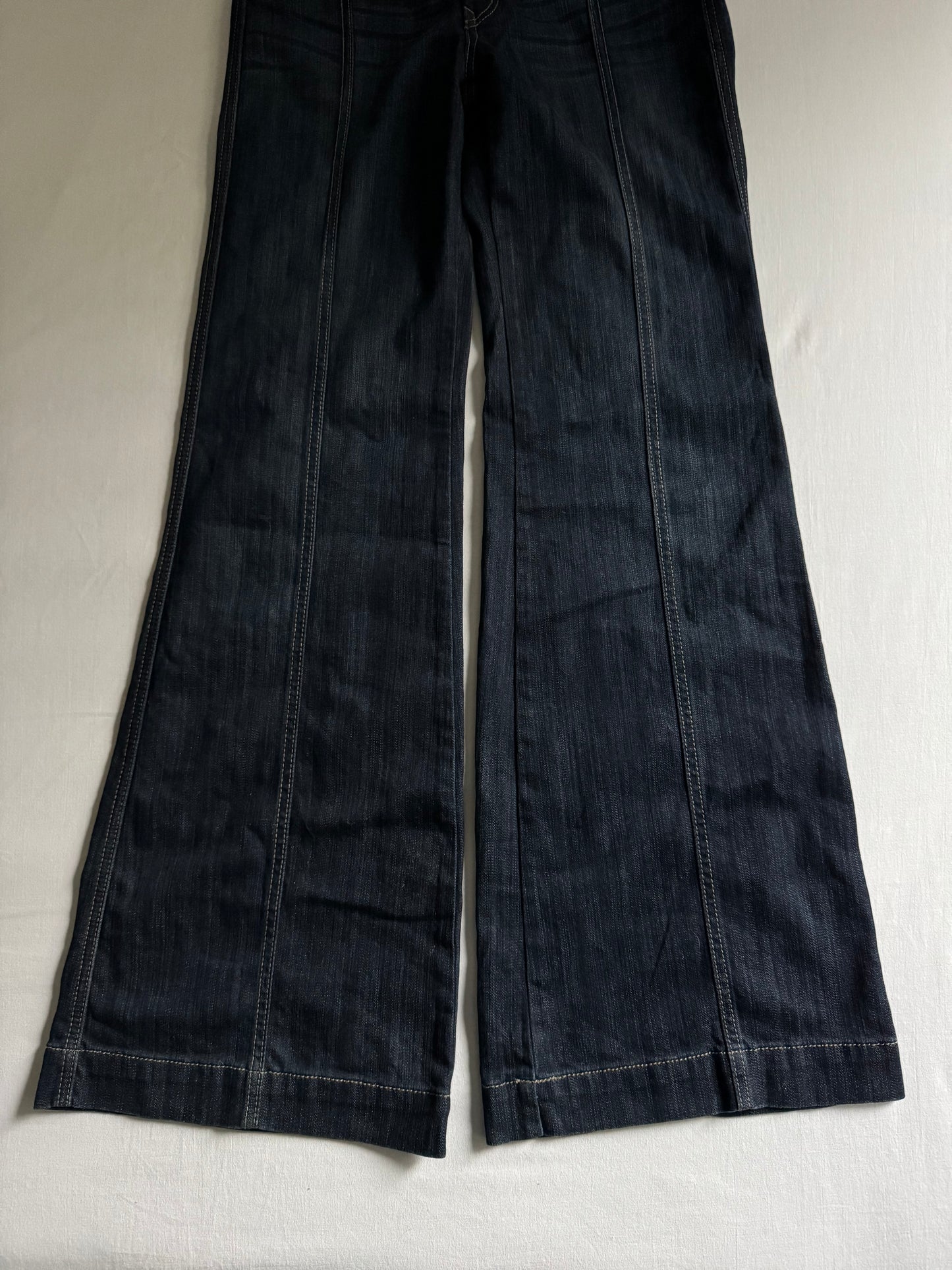 👖 Jeans Evazați X2 Dark Denim – Y2K