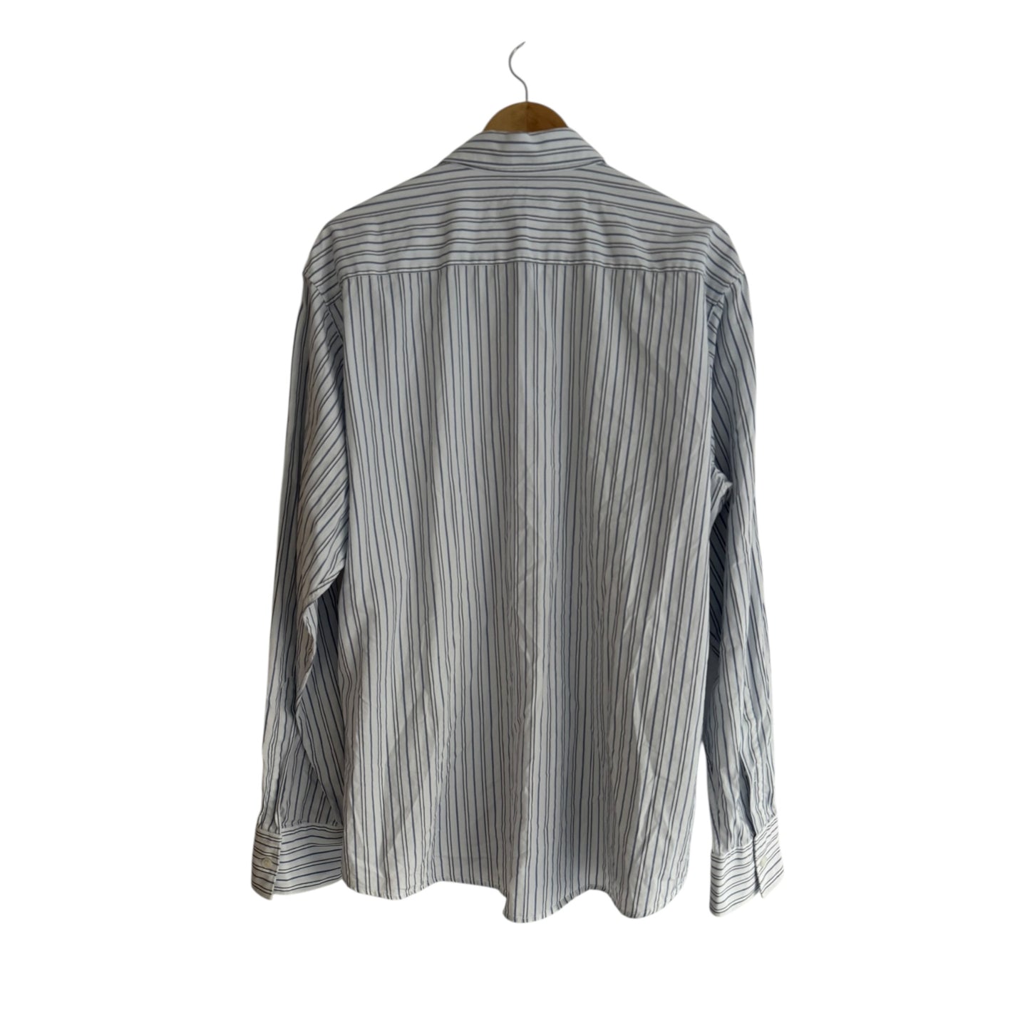 👔 Cămașă Vintage Zegna Albă cu Dungi – Mărime XL