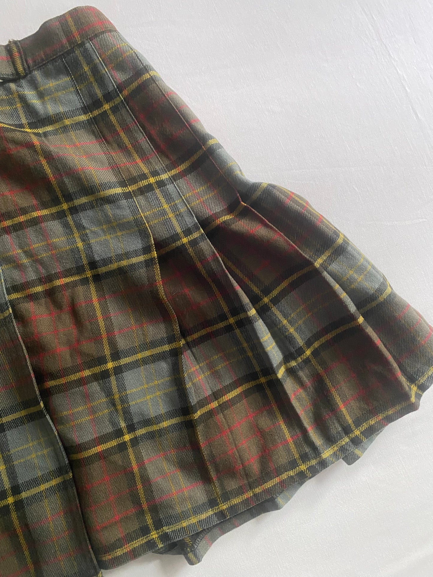 Fustă Weekend by Max Mara – Tartan – 100% Lână Virgină – EU 42 – Made in Italy