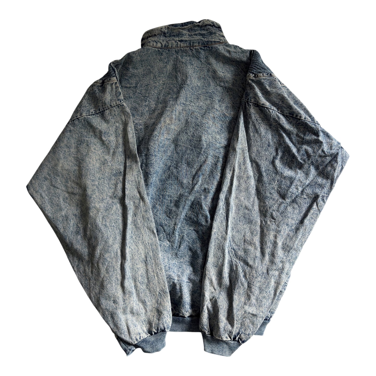 👖 Pulover Vintage Denim – 100% Bumbac – Made in Italy – Men’s S (Boxy Fit)