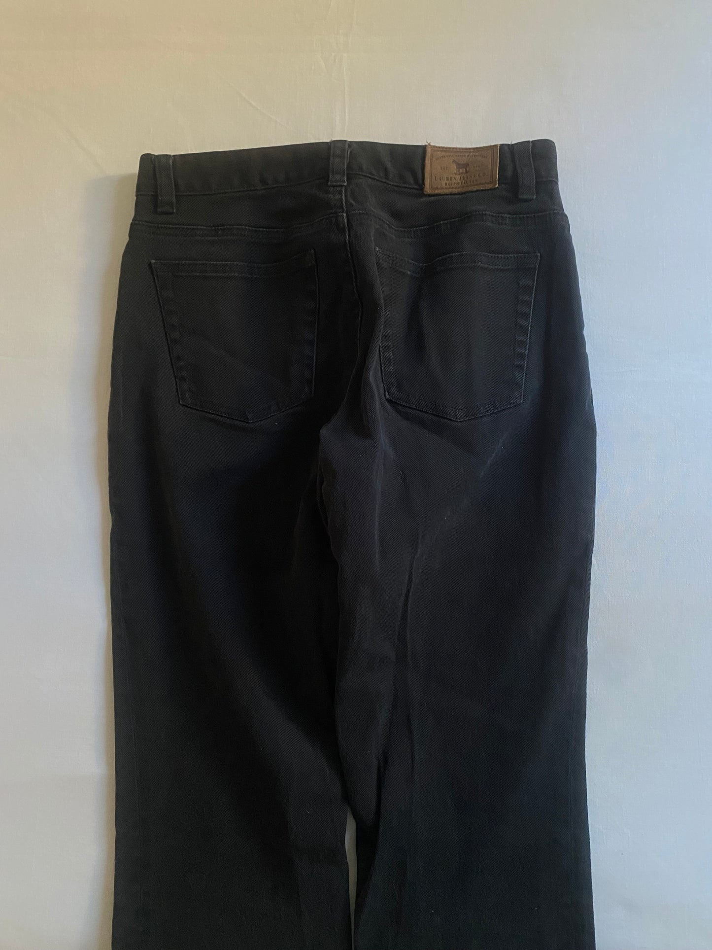 ☕️ Jeans Y2K Lauren by Ralph Lauren – Black Bootcut – Mărime US 4 (≈ EU 36)