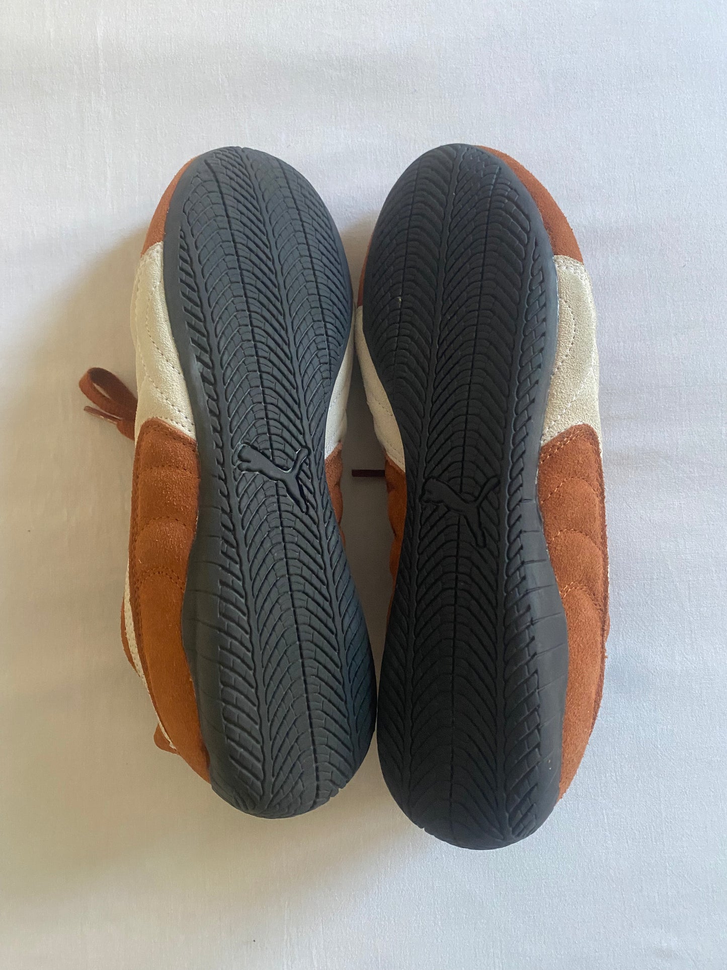 Y2K Puma x Sparco Burnt Orange Suede Sneakers