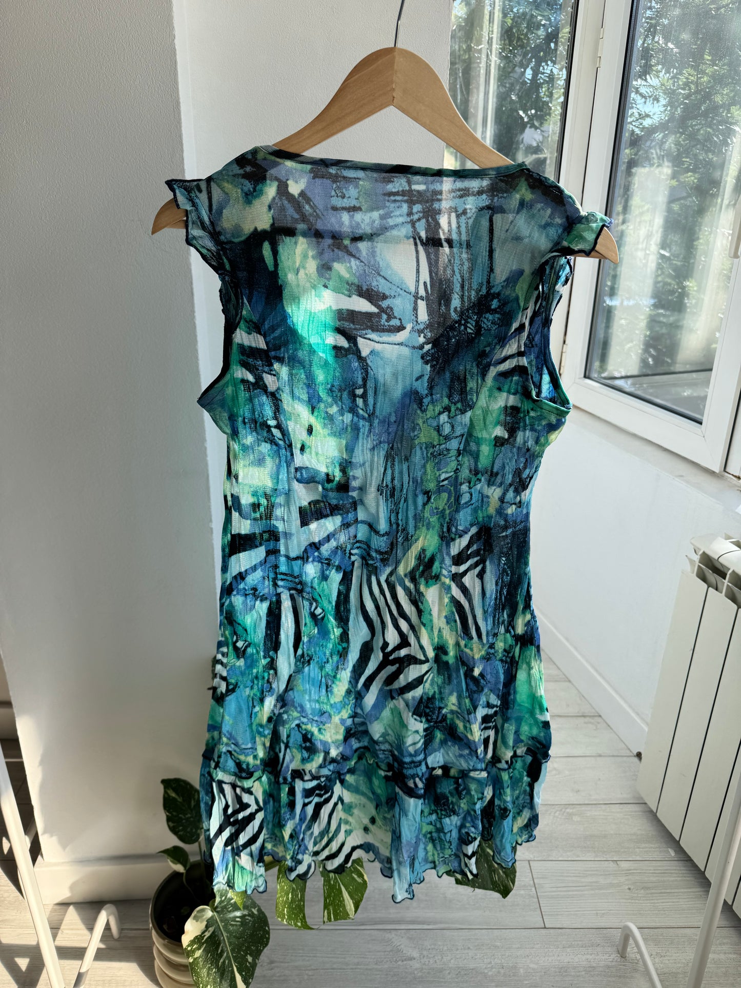 ☀️ Rochie Y2K de Vară din Mesh – Approx. XS–S Damă