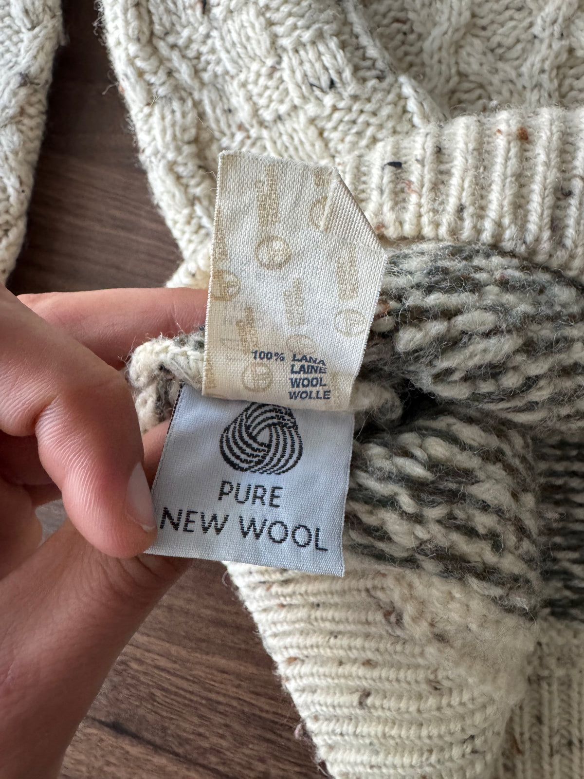 Sergio Tacchini Pulover Lână Vintage Bărbați | Cable Knit | L