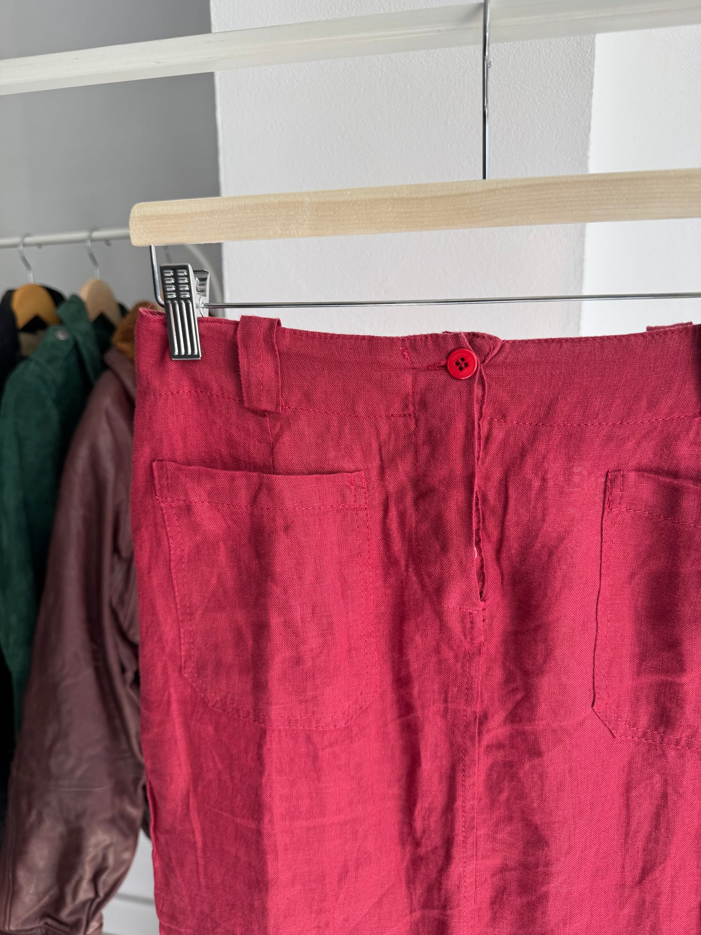 ✏️ Fustă Vintage Midi Pencil din In – EU 38 (S/M Damă) – Made in Italy