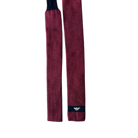 👔 Cravată Tricotată Lană Giorgio Armani Vintage | ‘80s