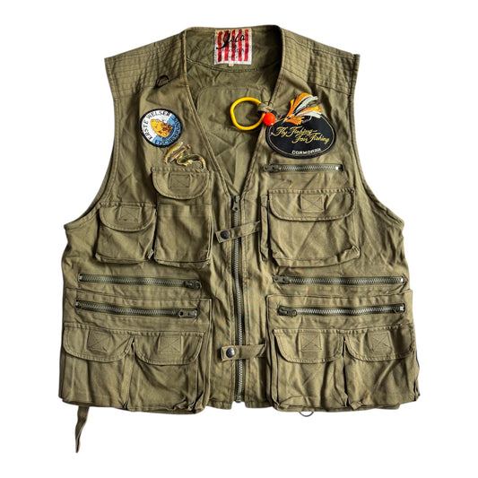 Vestă Vintage de Pescuit – Mărime L Bărbați