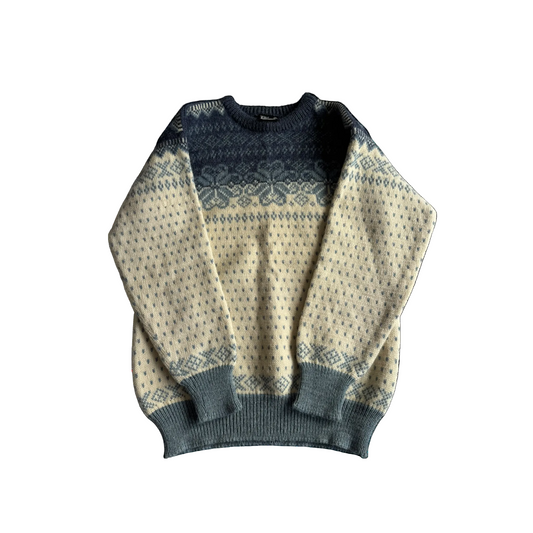 🇳🇴 🧶 Pulover Vintage Bărbați Dale of Norway din Lână Virgină – L