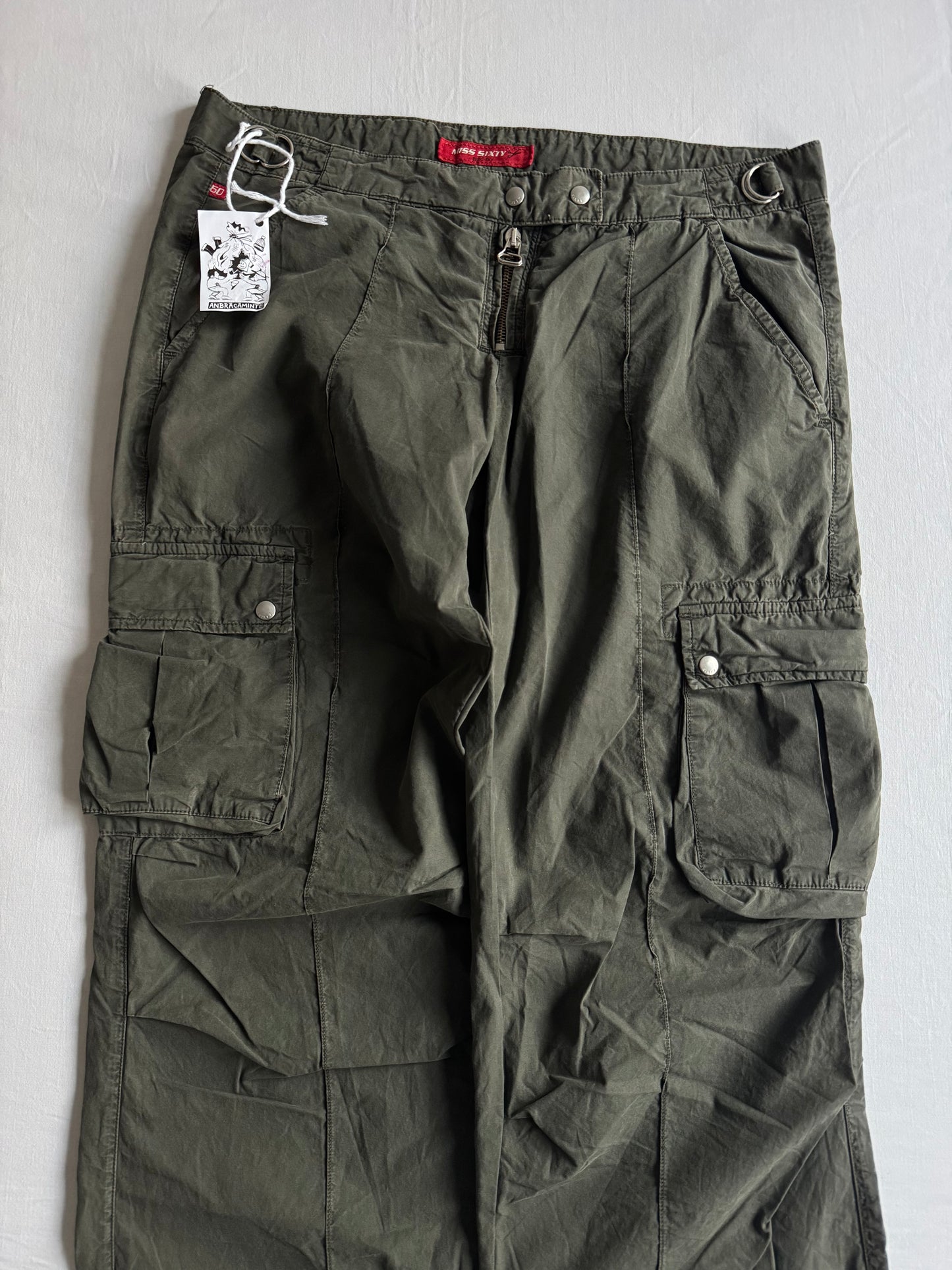 🪖 Pantaloni Cargo Y2K Miss Sixty – Made in Italy – US 29