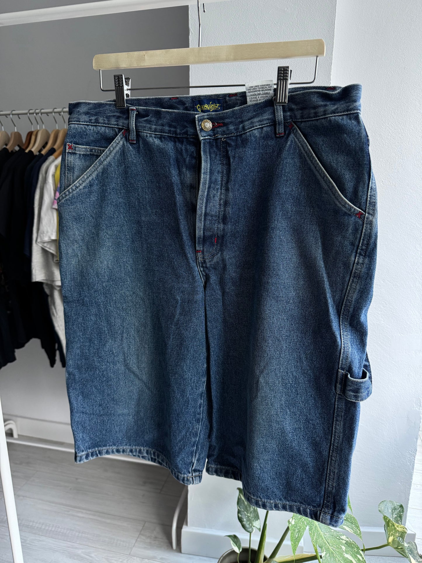 🔨 Y2K Carpenter Jorts – Vintage Denim Scurt | US 36