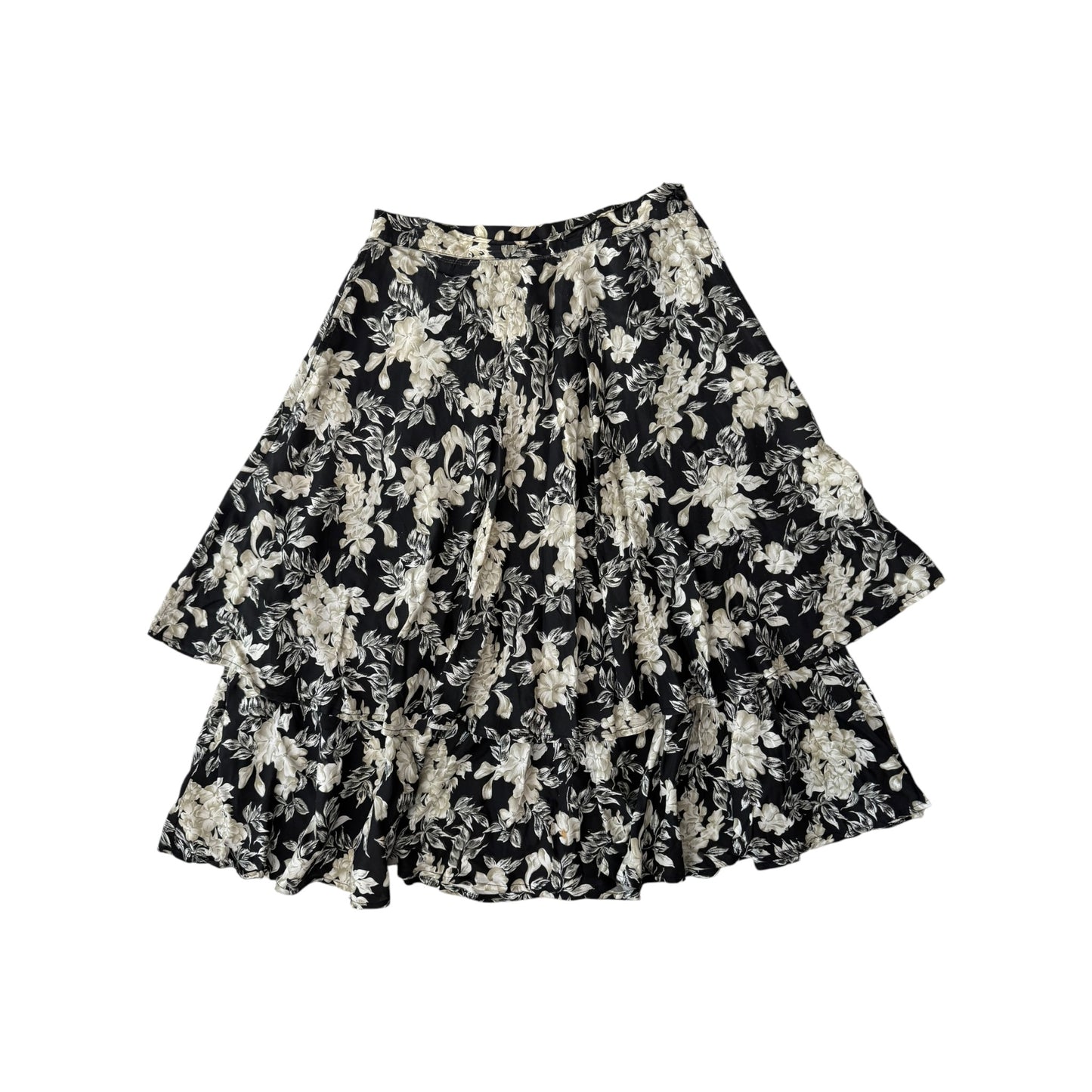 ☀️ Fustă Vintage Floral cu Print – IT 42 Damă (S/M)