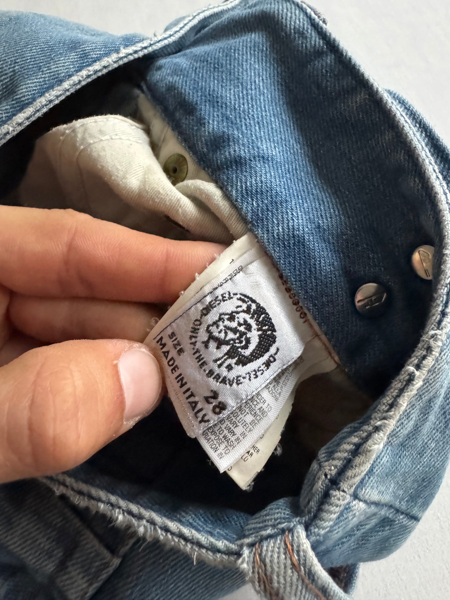 👖 Y2K Diesel Cherone Jeans / Light Wash, Low Rise, Bootcut (US 28)