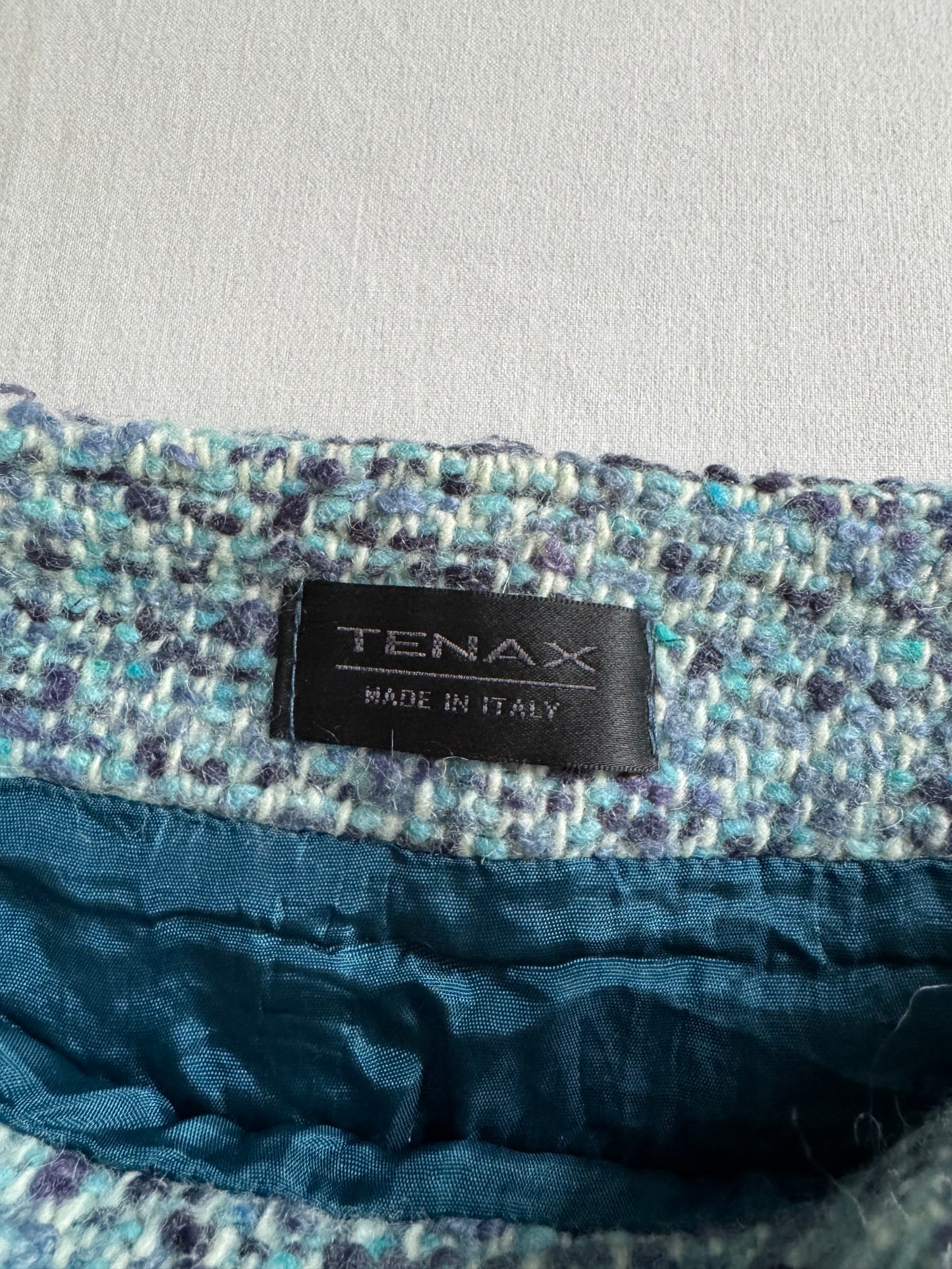 🧍‍♀️ Fustă Mini Y2K Tweed – Made in Italy – Mărime S