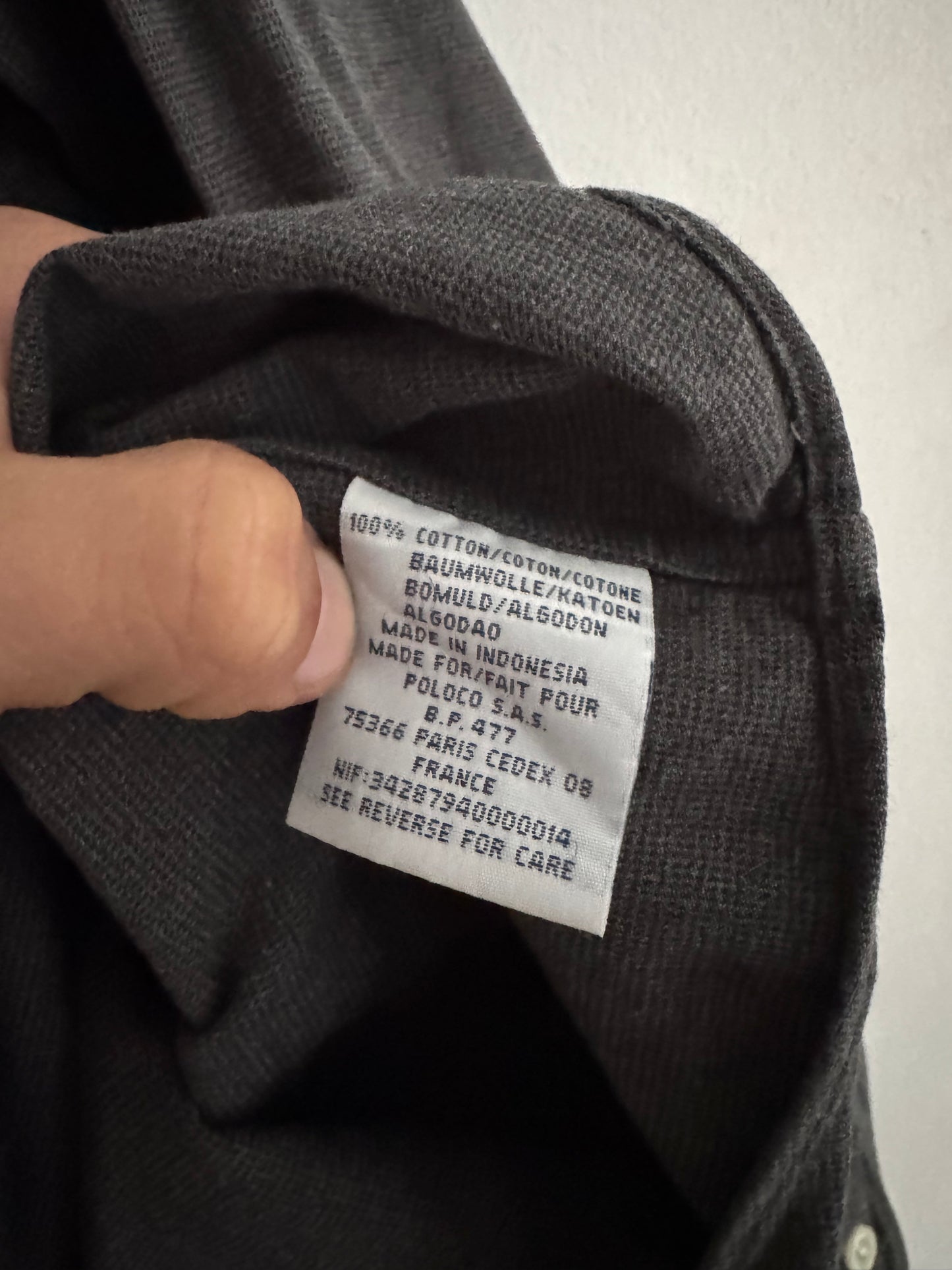 👔 Cămașă vintage Ralph Lauren Westerton gri închis (Mărime L)