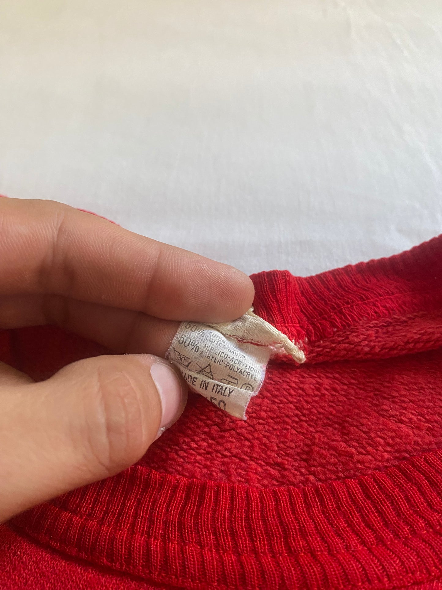 Crewneck Vintage Ferrari – Anii ’80, Made in Italy, Mărime S Fit Boxy