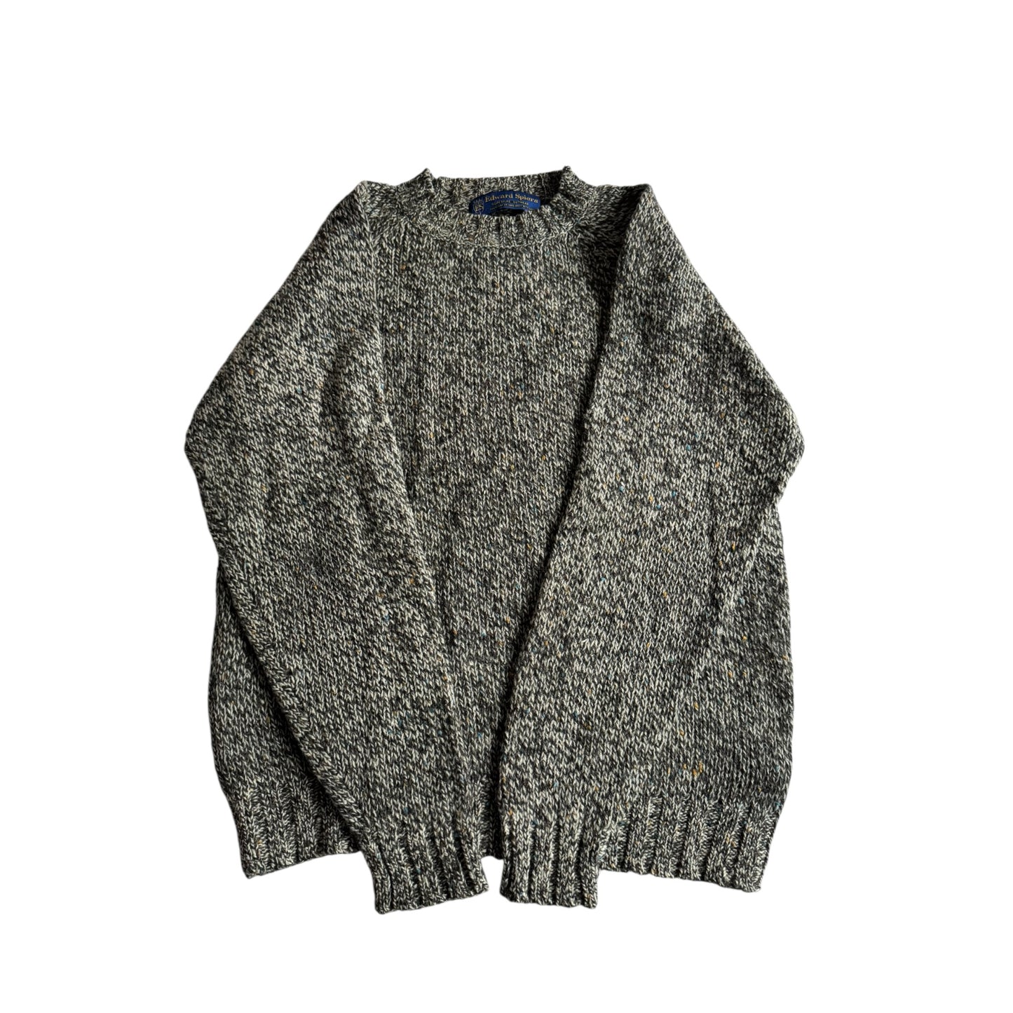 🧶 Pulover Vintage Bărbați Texturat din Lână Virgină – M