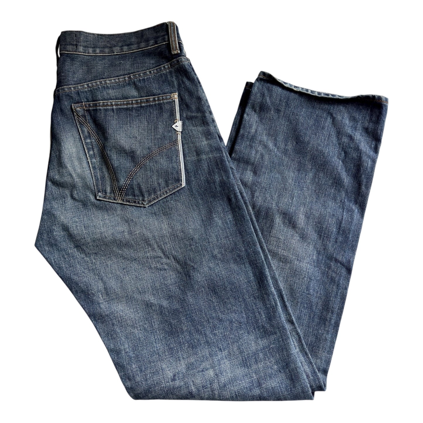 👟 Adidas Selvedge Denim Jeans – Conductor Model – 2011 – Relaxed Baggy Fit – W34 - anbracaminte
