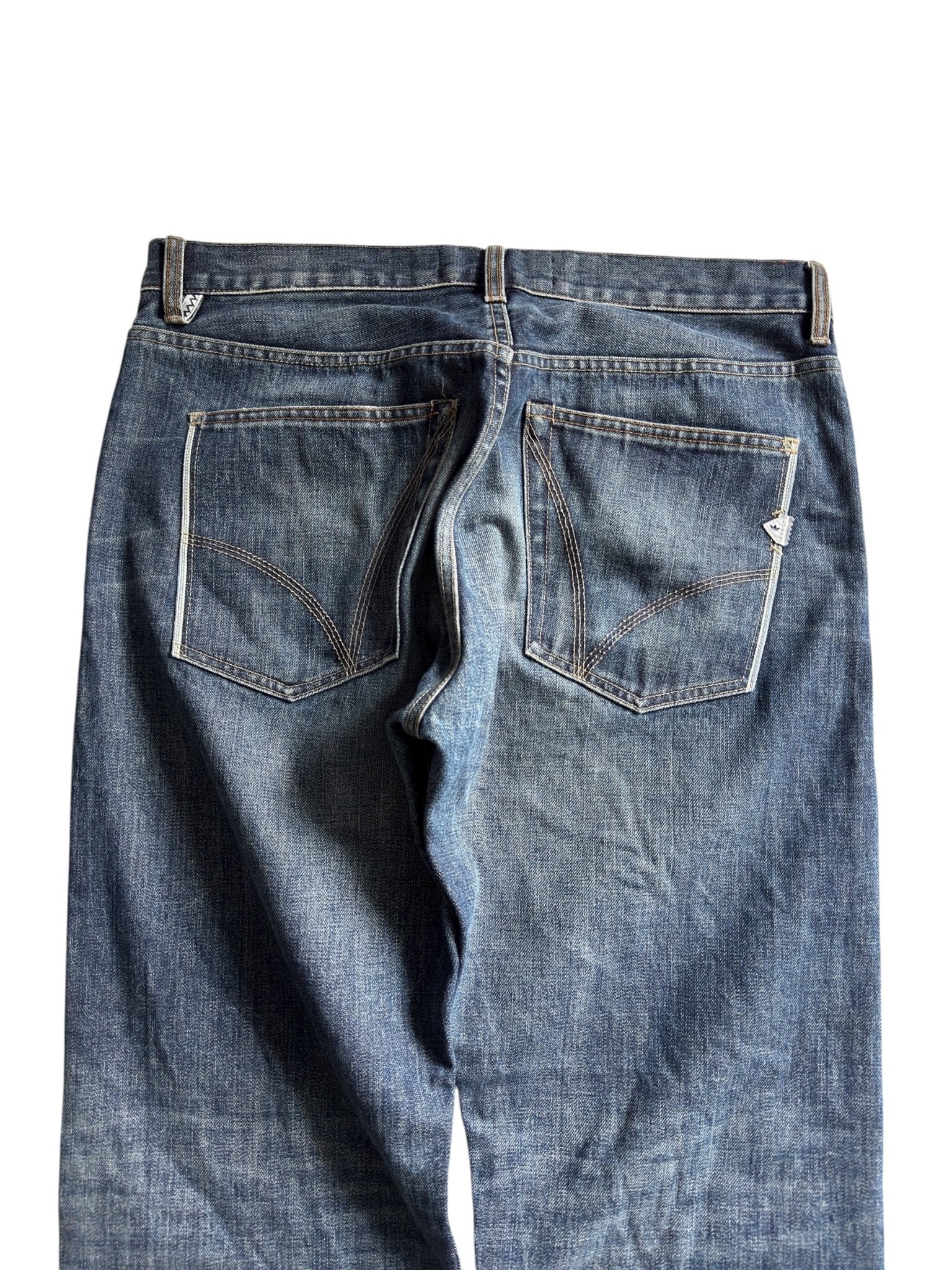👟 Adidas Selvedge Denim Jeans – Conductor Model – 2011 – Relaxed Baggy Fit – W34 - anbracaminte