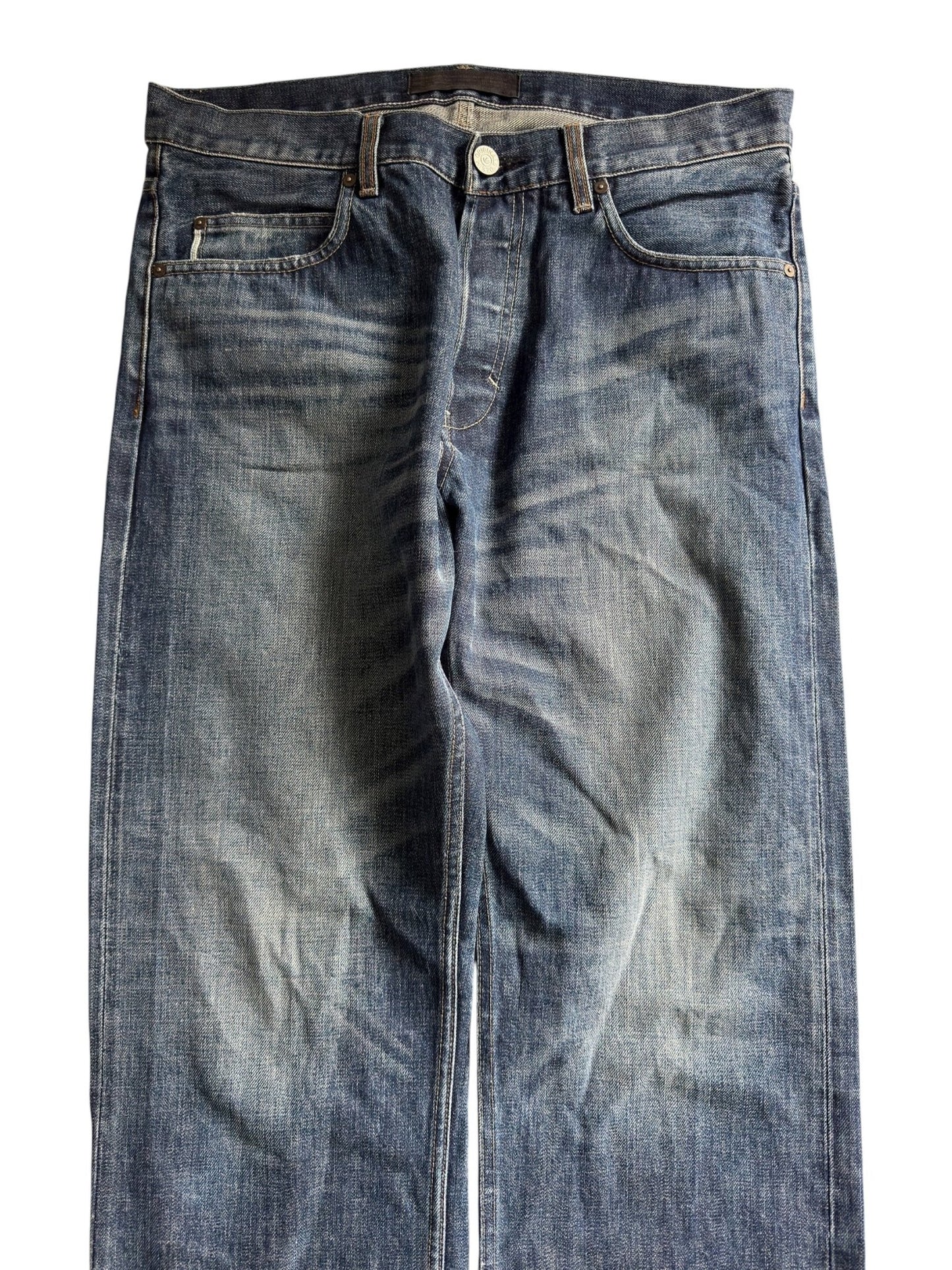 👟 Adidas Selvedge Denim Jeans – Conductor Model – 2011 – Relaxed Baggy Fit – W34 - anbracaminte