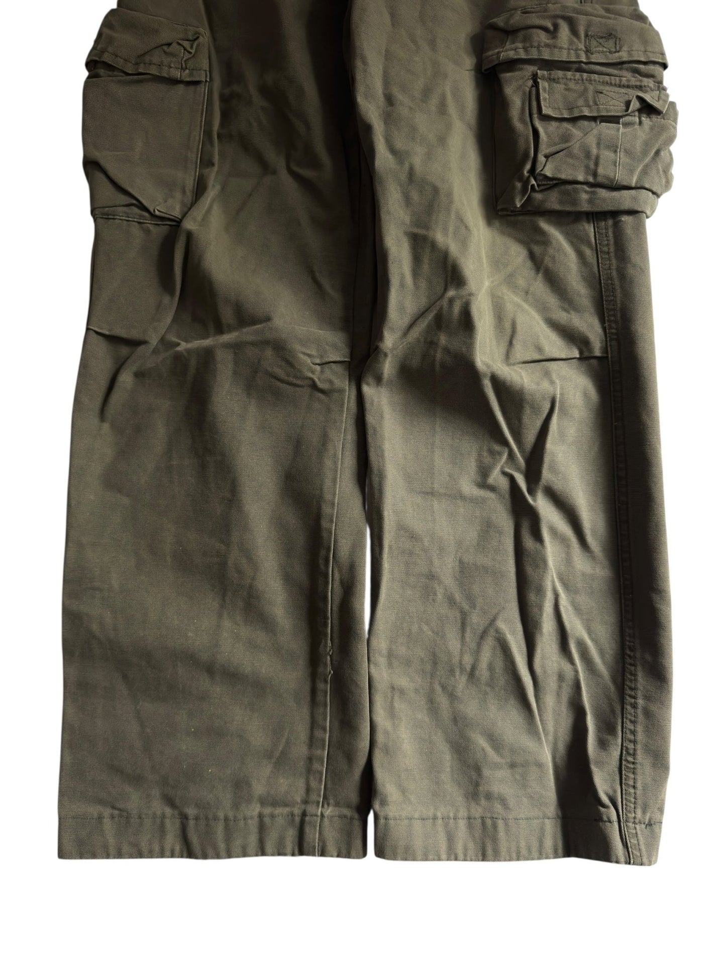 🪖 Alpha Industries Dark Green Cargo Trousers – US 31 - anbracaminte