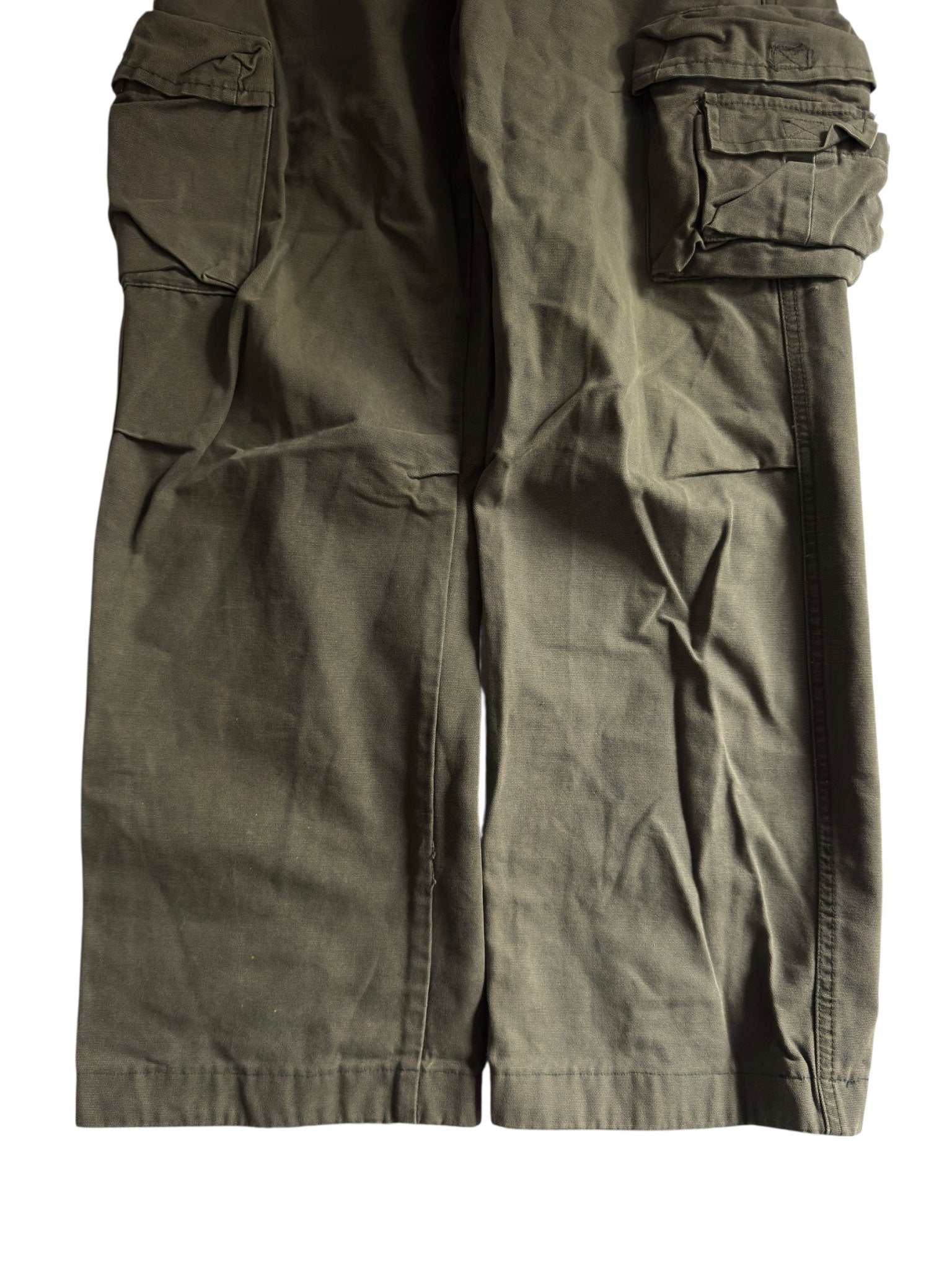 🪖 Alpha Industries Dark Green Cargo Trousers – US 31 - anbracaminte