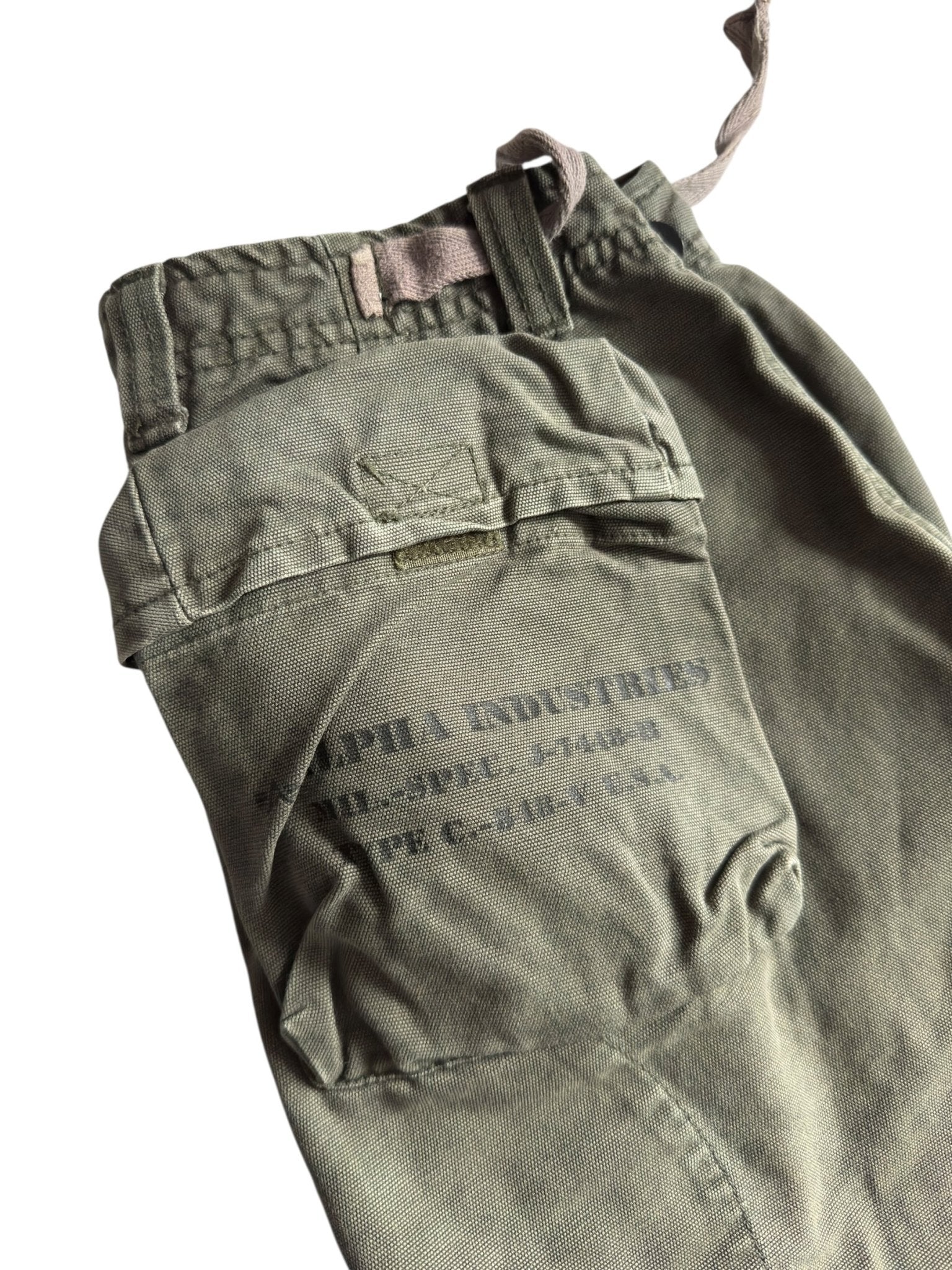 🪖 Alpha Industries Dark Green Cargo Trousers – US 31 - anbracaminte