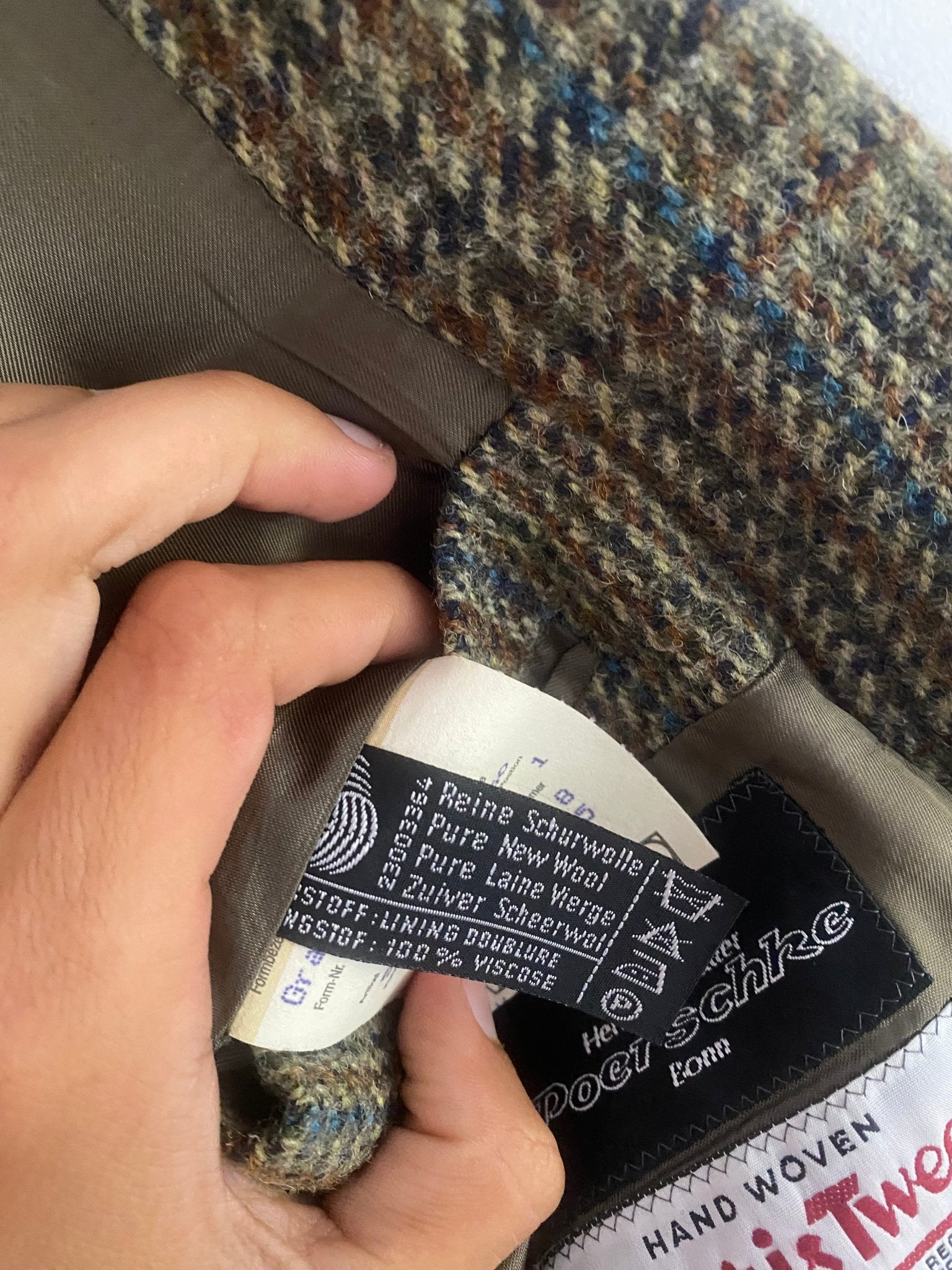 Blazer Vintage Harris Tweed – 100% Lână – Mărime 50 - anbracaminte