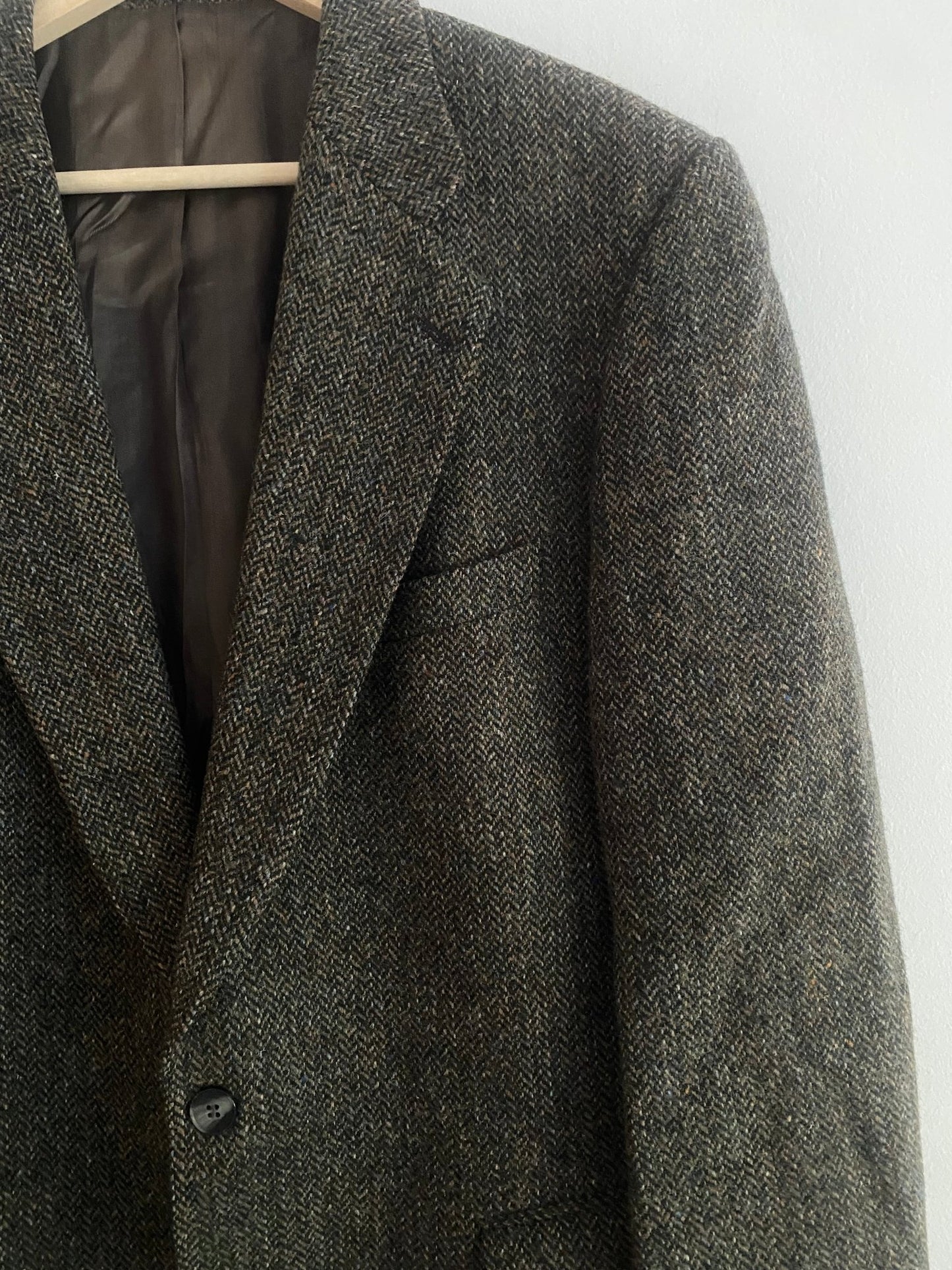 Blazer Vintage Harris Tweed – 100% Lână – Mărime 52 - anbracaminte