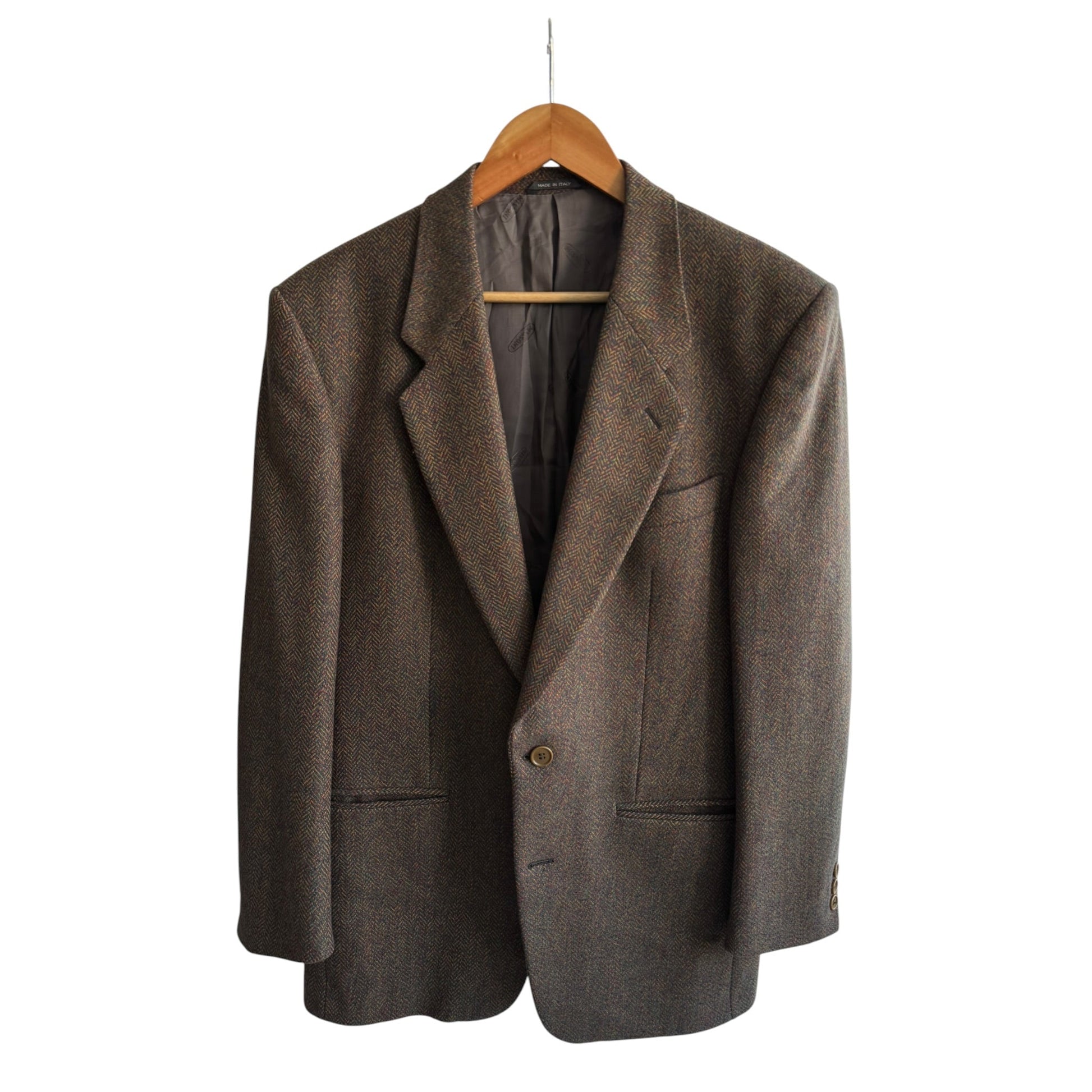 🧶 Blazer Vintage Missoni din Virgin Wool cu Zig - Zag Pattern – M (48) – Made in Italy - anbracaminte