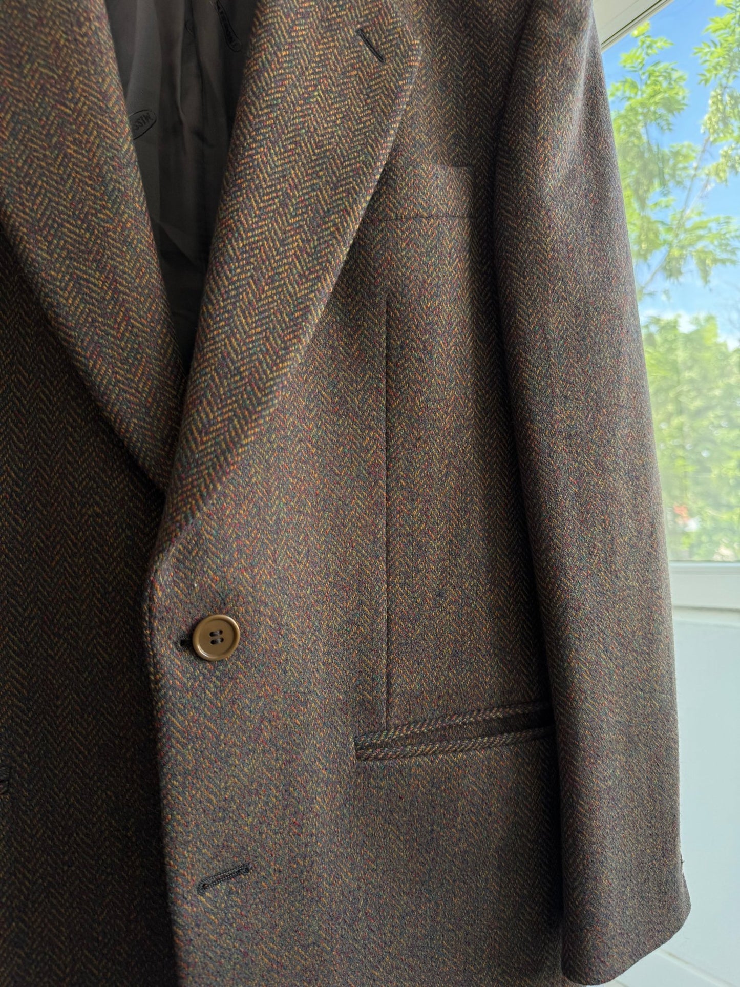 🧶 Blazer Vintage Missoni din Virgin Wool cu Zig - Zag Pattern – M (48) – Made in Italy - anbracaminte