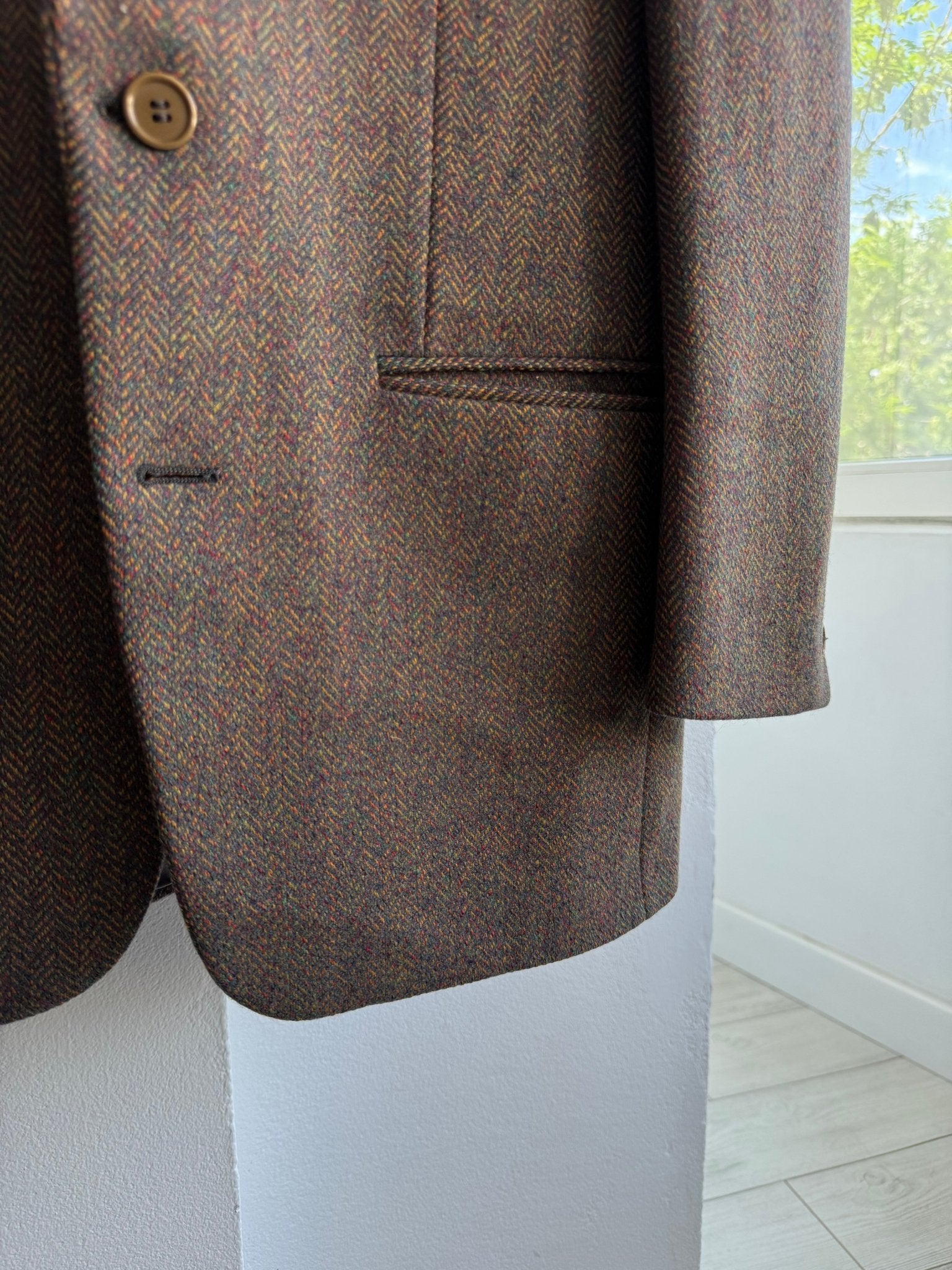 🧶 Blazer Vintage Missoni din Virgin Wool cu Zig - Zag Pattern – M (48) – Made in Italy - anbracaminte
