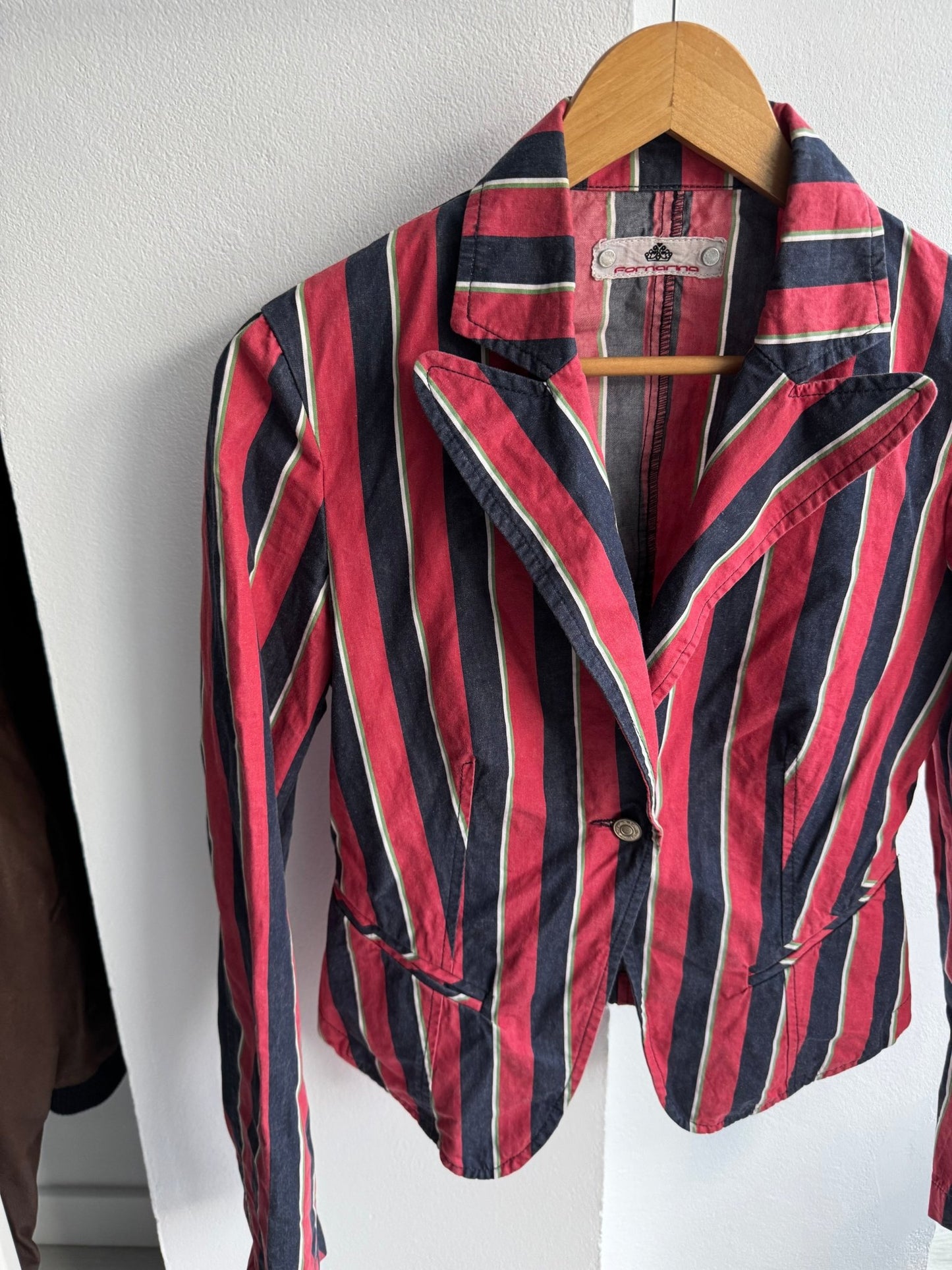 ☀️ Blazer Y2K Fornarina cu Dungi – M – Made in Italy - anbracaminte