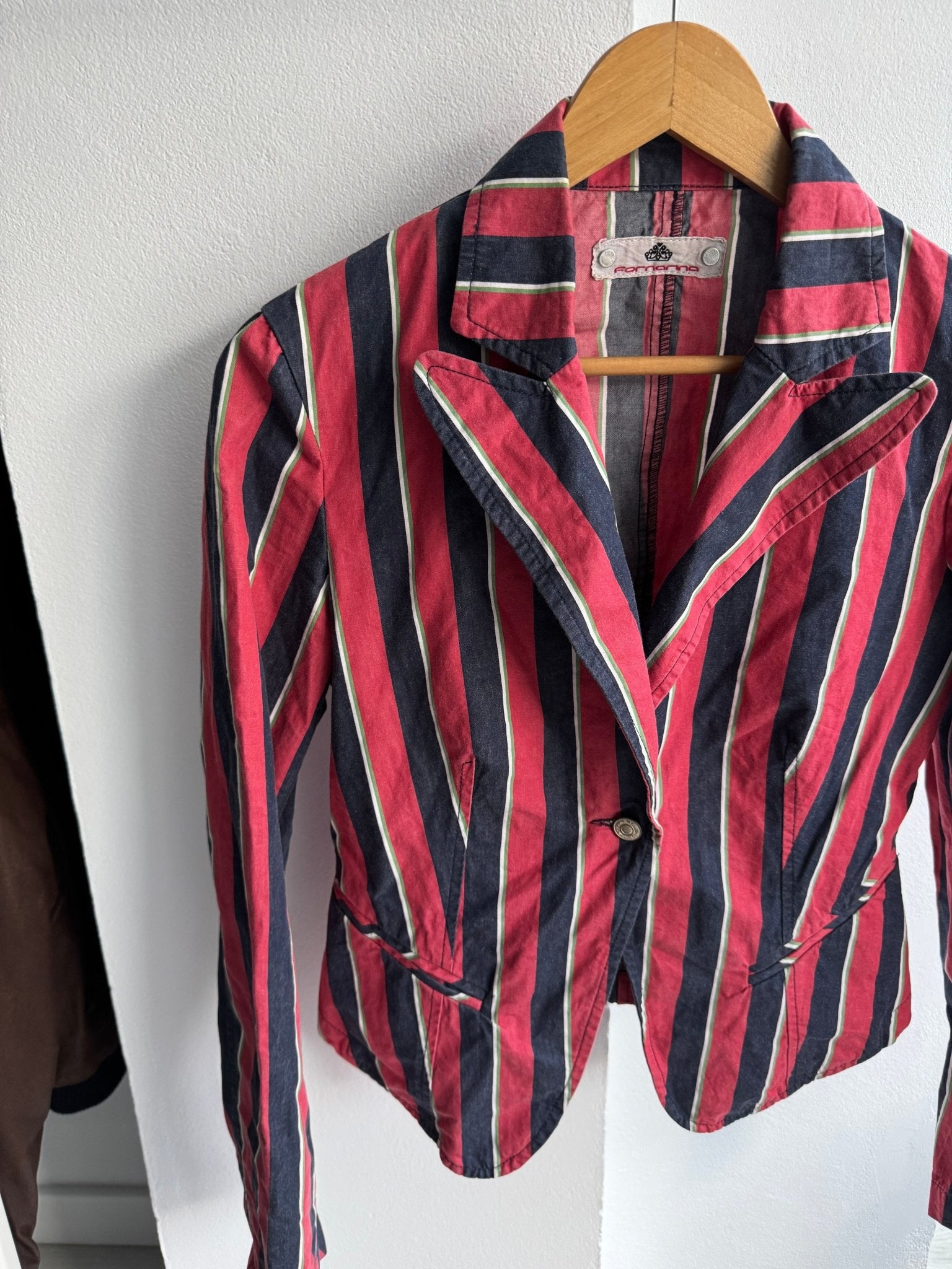 ☀️ Blazer Y2K Fornarina cu Dungi – M – Made in Italy - anbracaminte