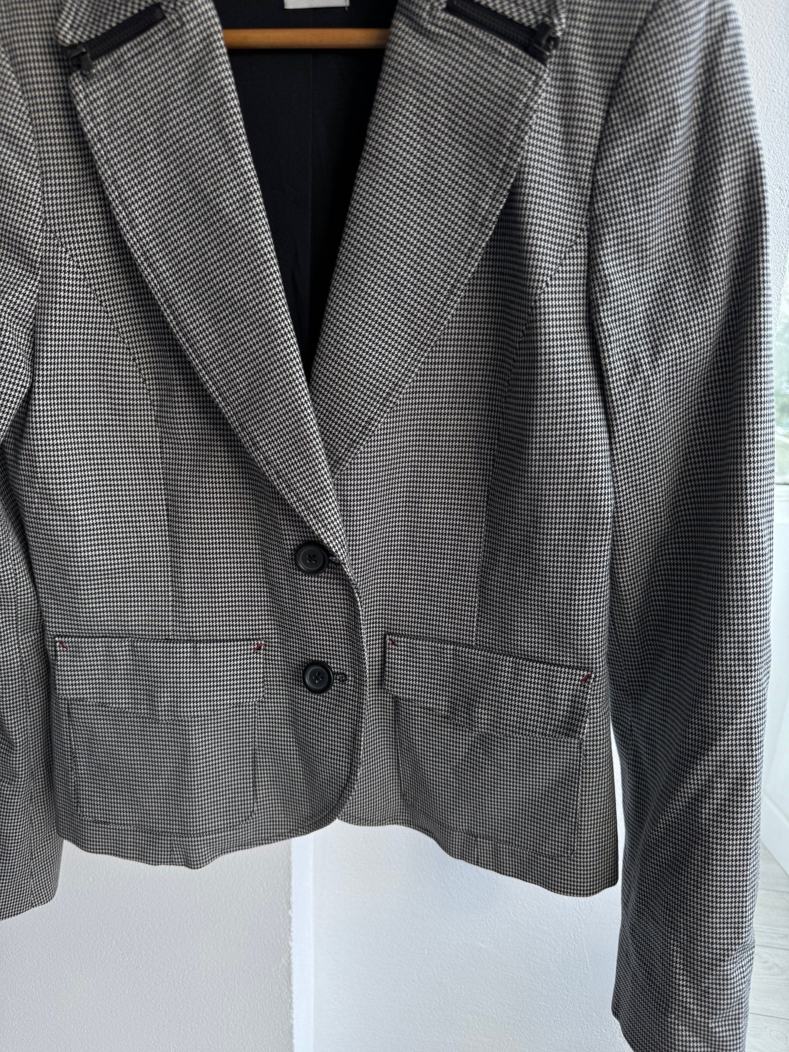 🖤 Blazer Y2K Pennyblack Houndstooth Pattern – EU 42 (L) - anbracaminte