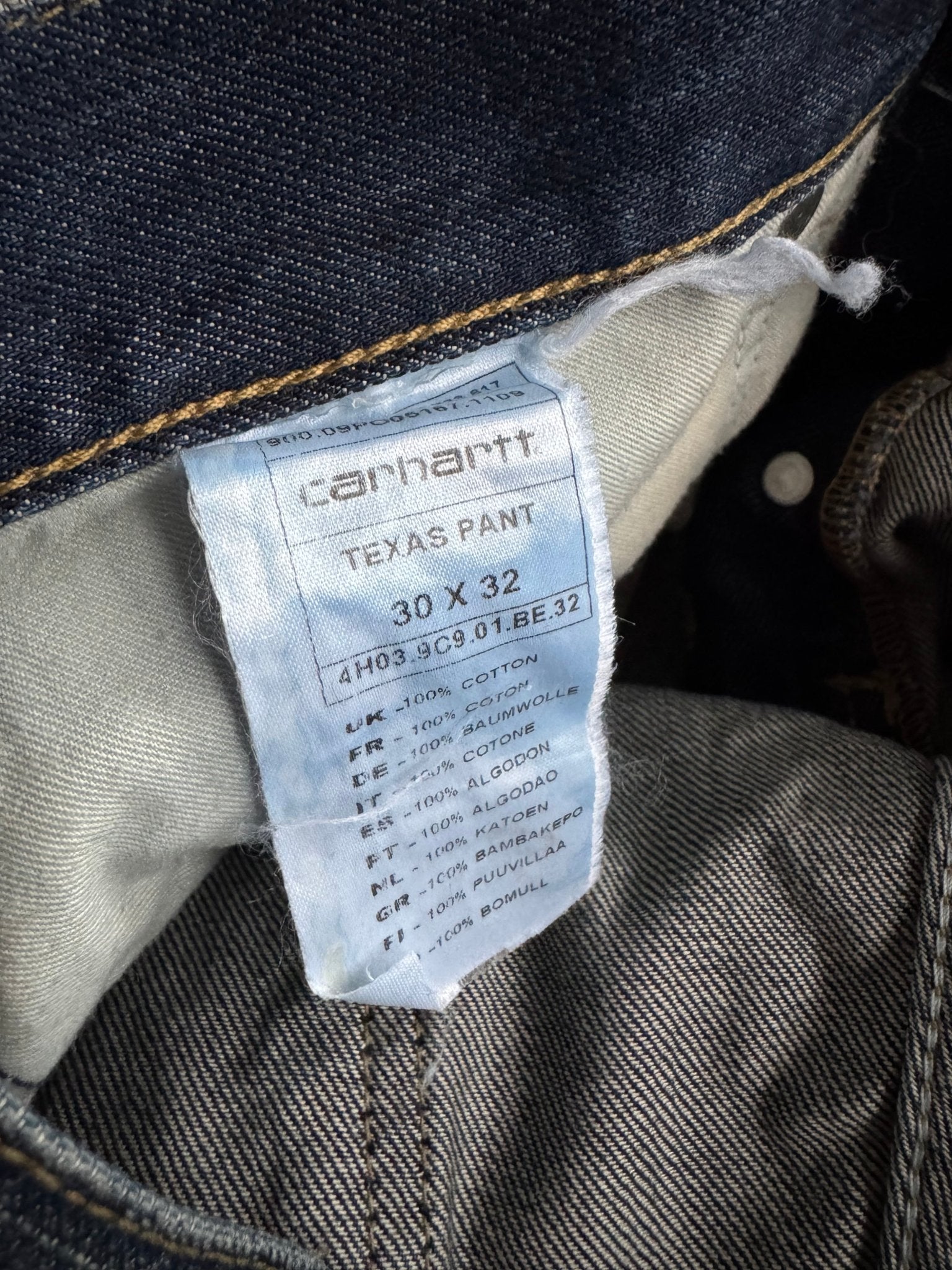 👖 Blugi Carhartt Texas Pant – W30 L32 | Vintage / Cool Wash - anbracaminte