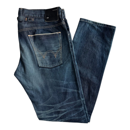 👖 Blugi Edwin Selvedge Denim cu Buckle Back – W34 L33 - anbracaminte