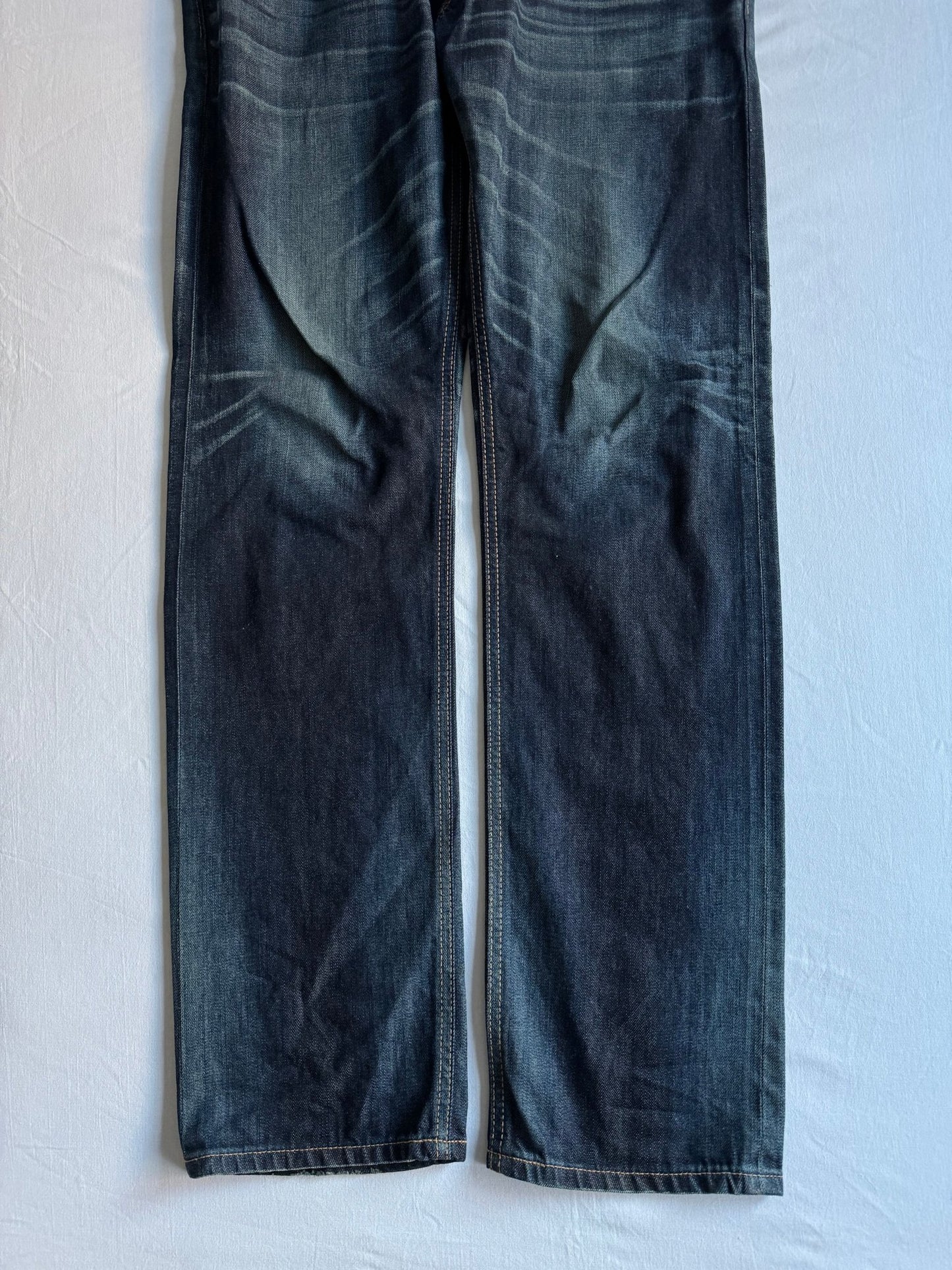 👖 Blugi Edwin Selvedge Denim cu Buckle Back – W34 L33 - anbracaminte
