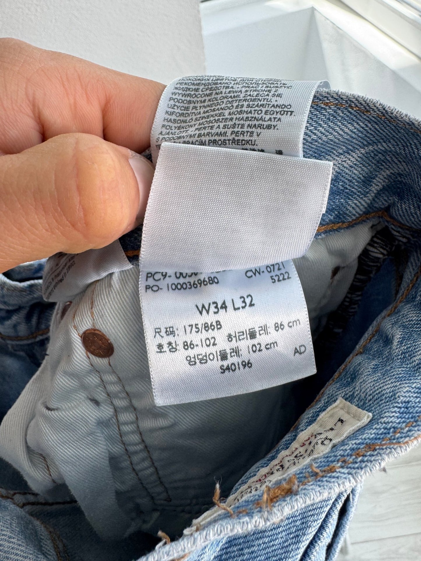 👖 Blugi Levi’s 501 Light Wash – W34 x L32 - anbracaminte