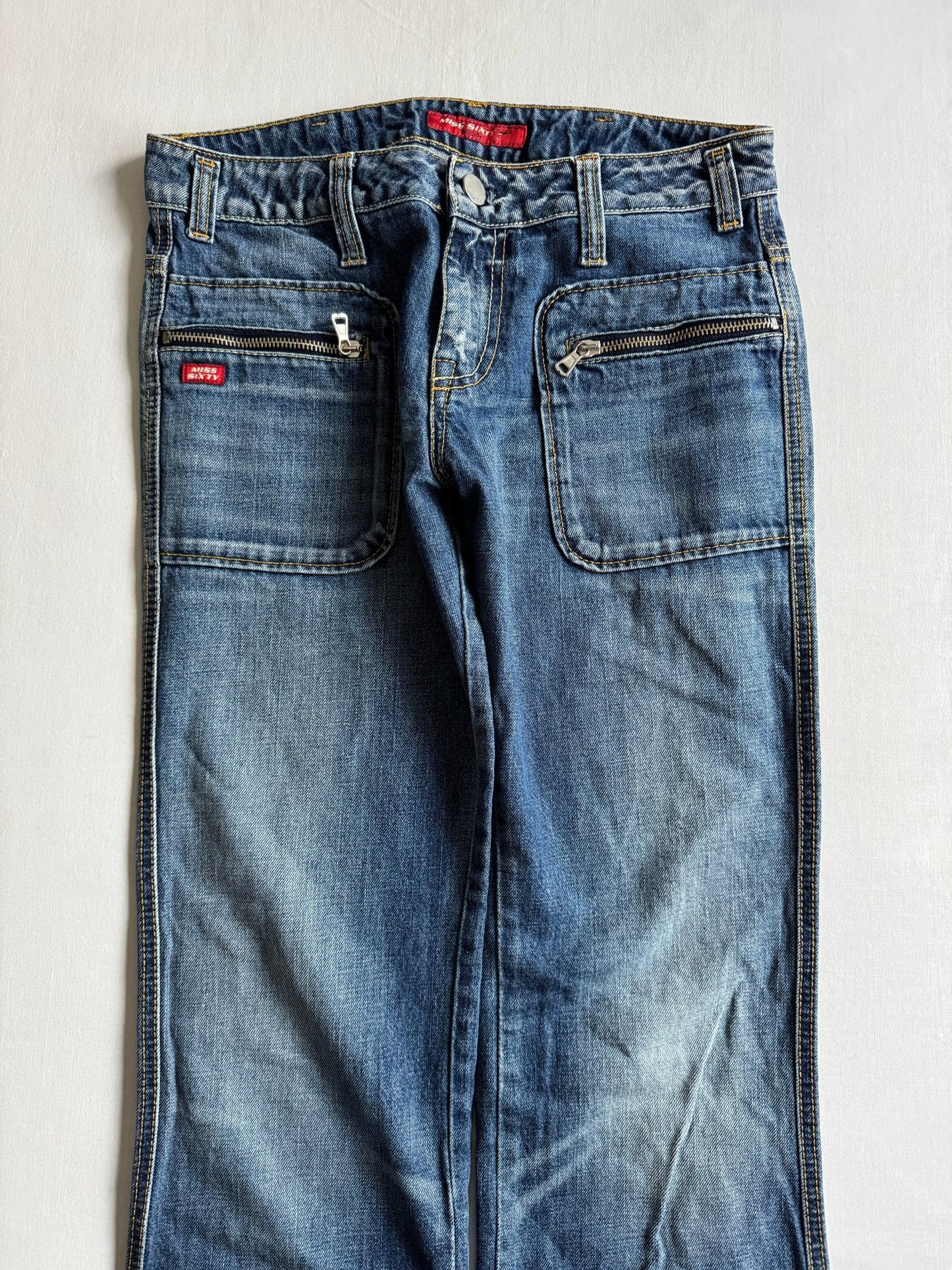 👖 Blugi Miss Sixty Y2K bootcut pentru femei – mărimea US 29, Made in Italy - anbracaminte