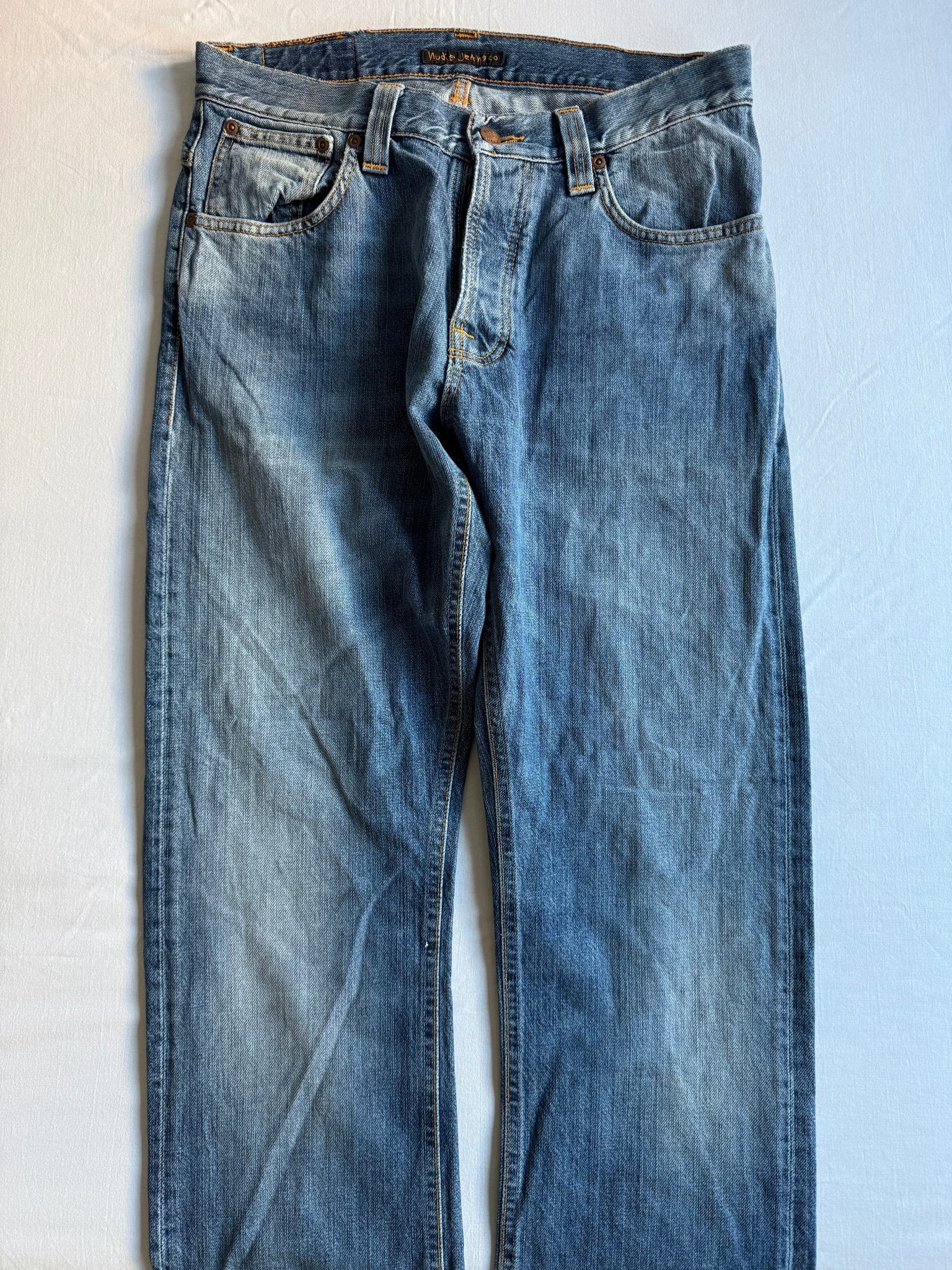 👖 Blugi Nudie Jeans Average Joe Light Wash – Mărime W32 L34 - anbracaminte