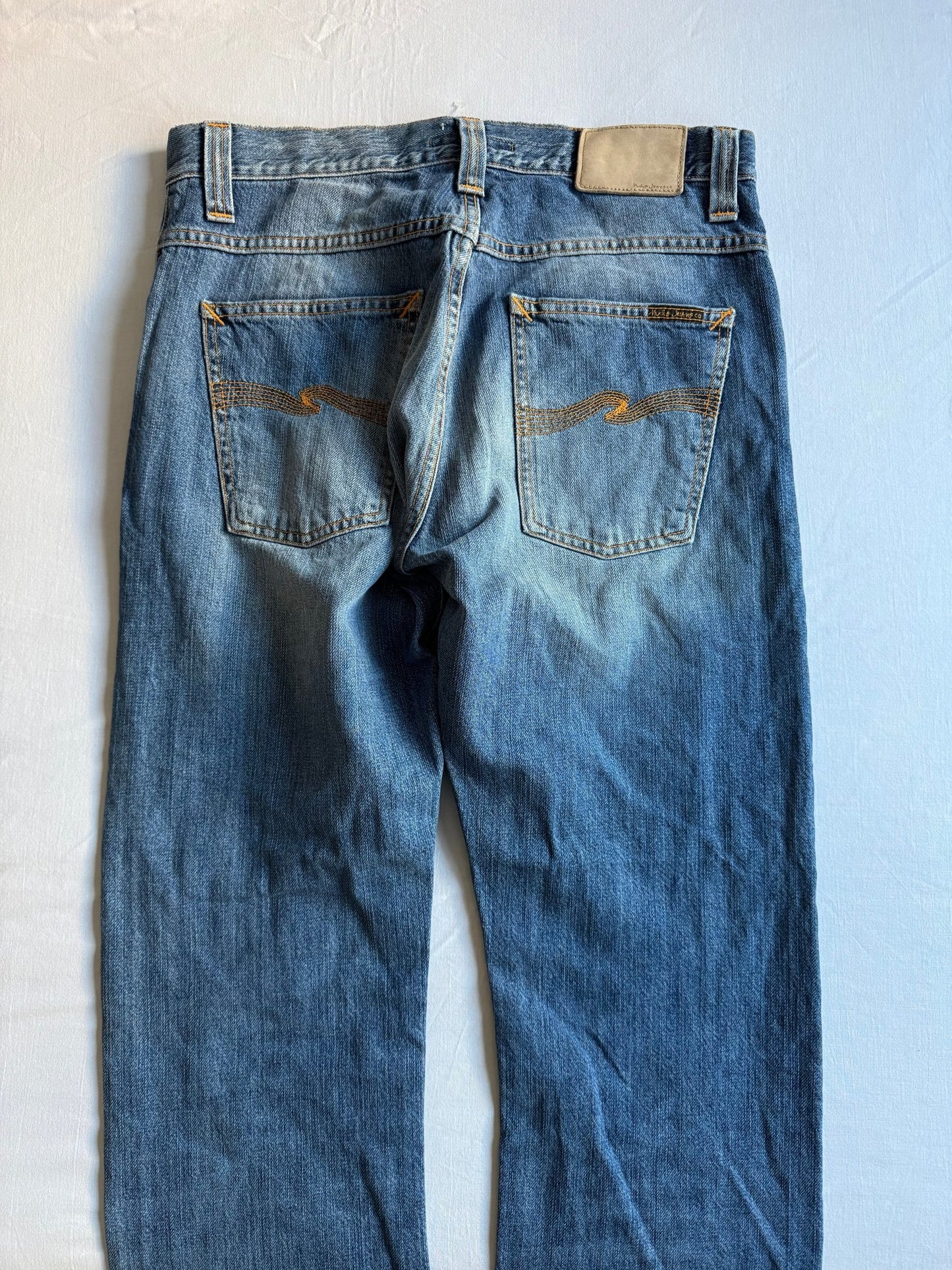 👖 Blugi Nudie Jeans Average Joe Light Wash – Mărime W32 L34 - anbracaminte