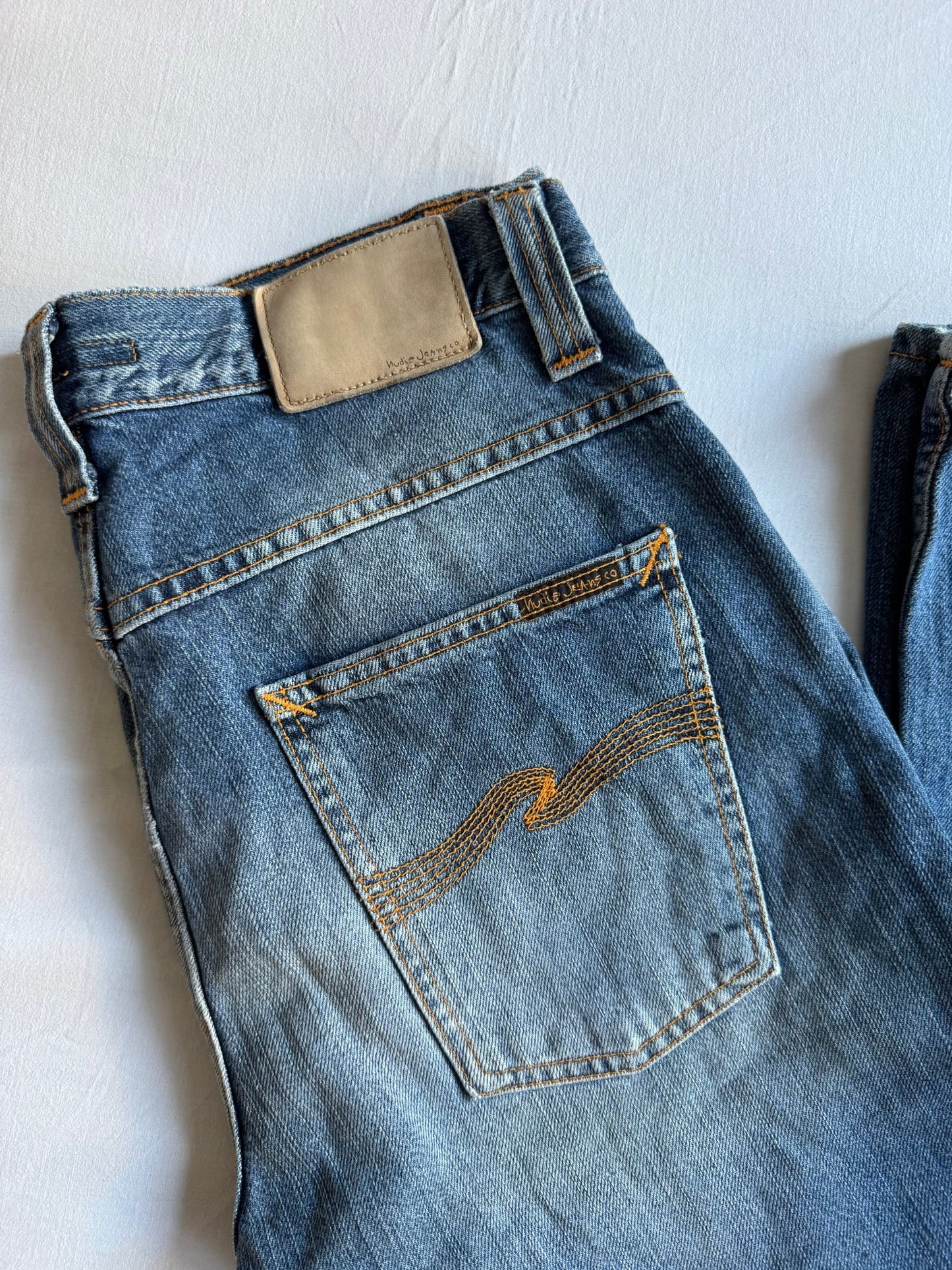👖 Blugi Nudie Jeans Average Joe Light Wash – Mărime W32 L34 - anbracaminte
