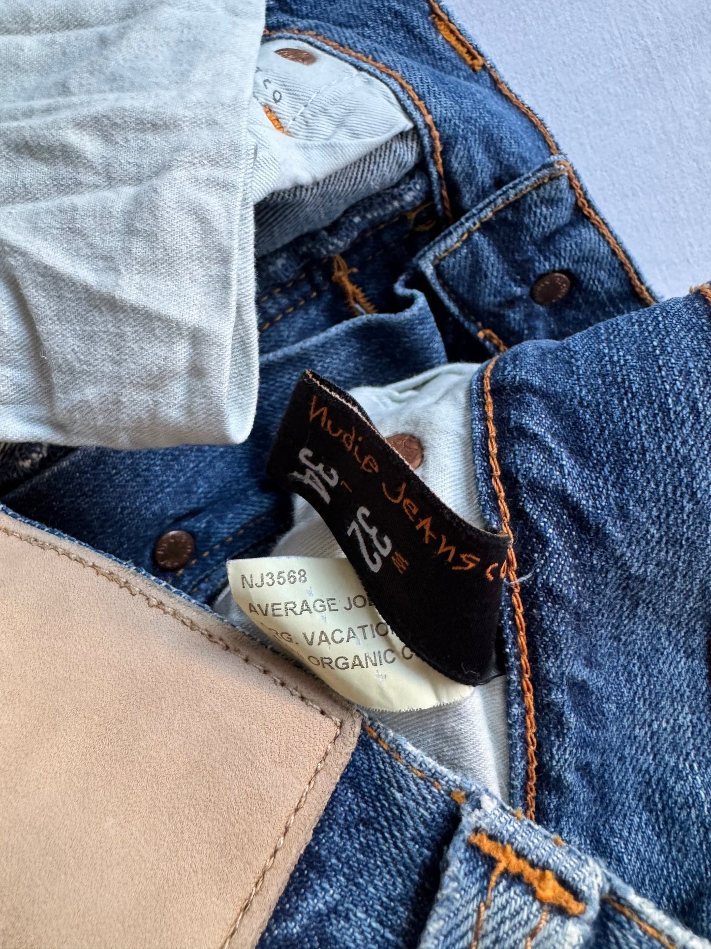👖 Blugi Nudie Jeans Average Joe Light Wash – Mărime W32 L34 - anbracaminte