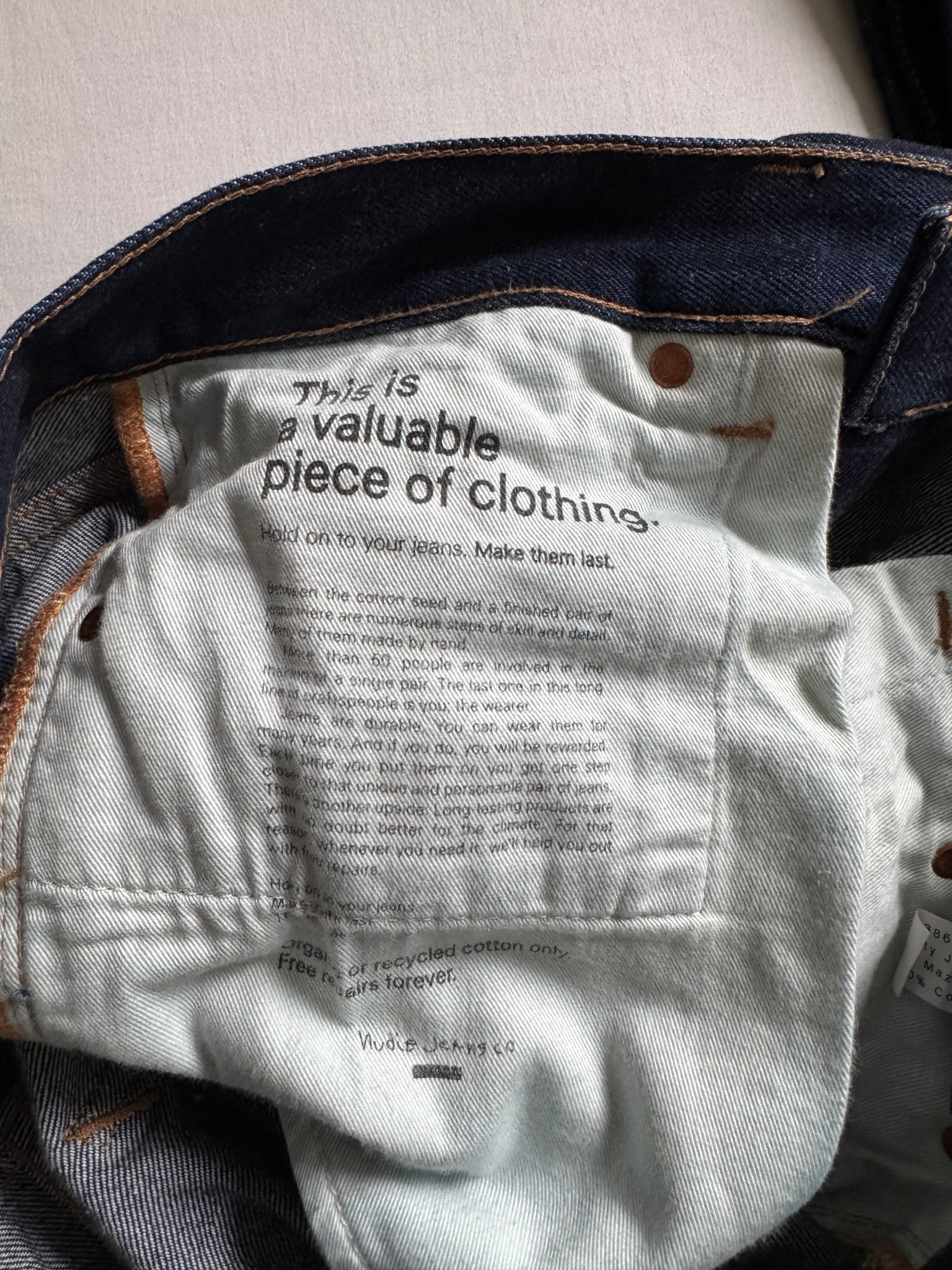 👖 Blugi Nudie Jeans Gritty Jackson Selvedge – Mărime W31 x L34 (Made in Italy) - anbracaminte